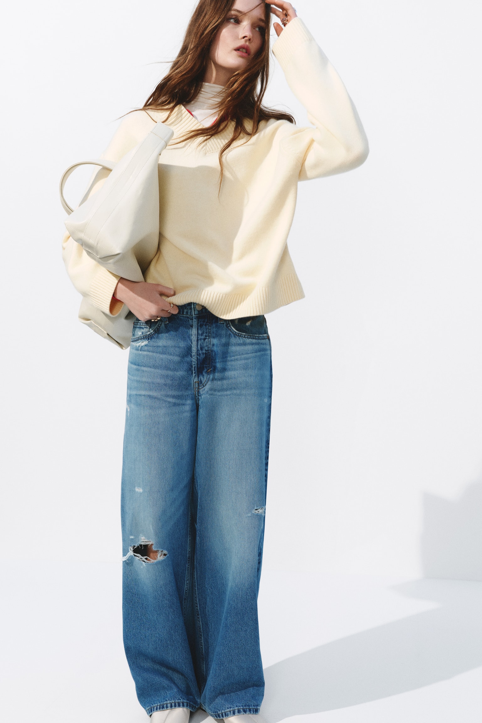 Barrel Regular Waist Ankle Jeans - Blu denim - 6