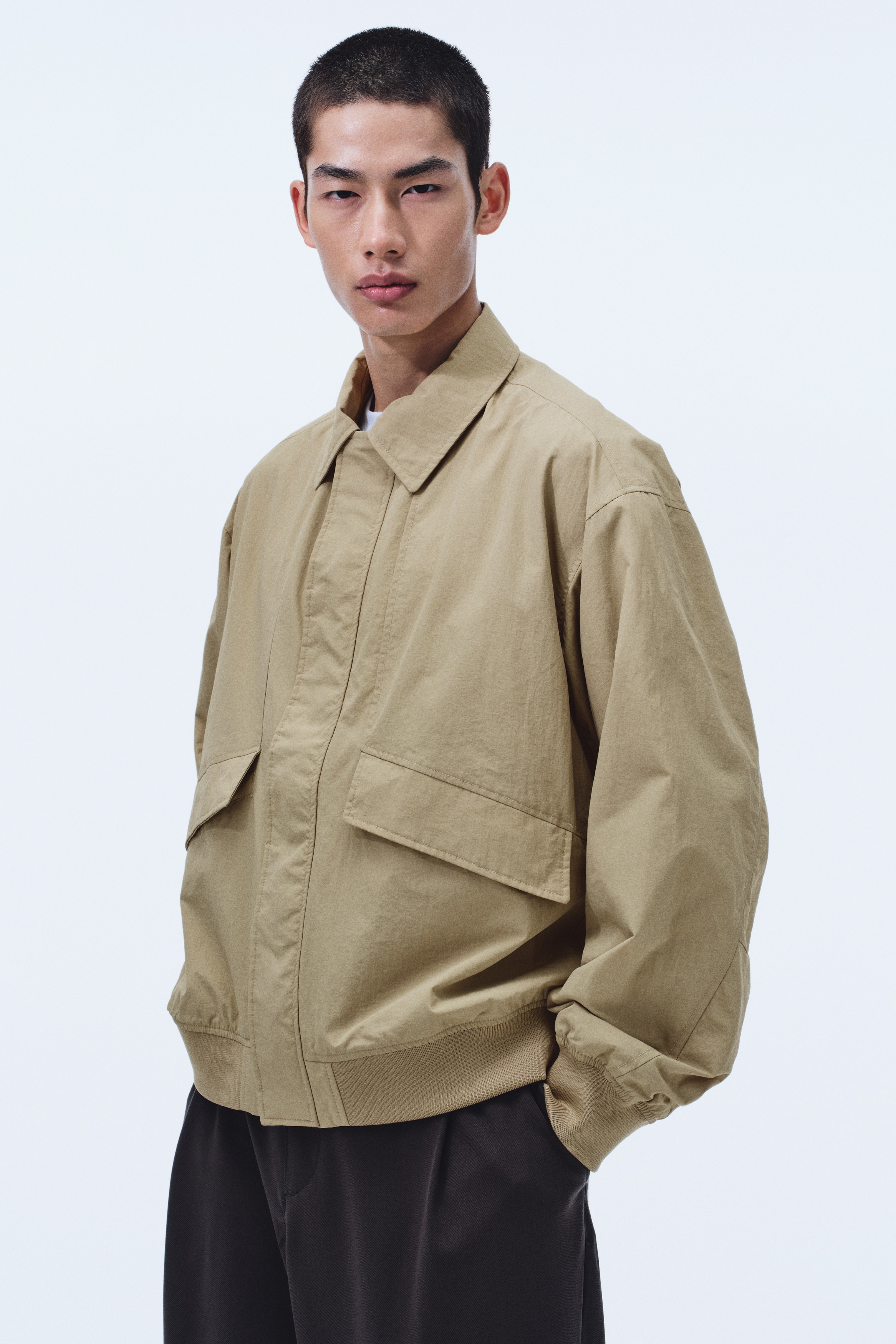 ウォーターリペレント コーチジャケット - ベージュ - Men | H&M JP