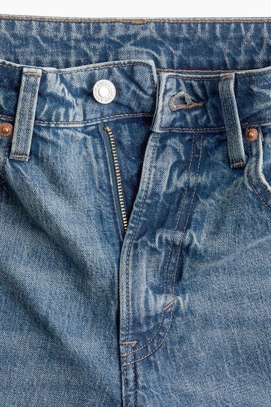 Mac and Me High Rise Slim Straight Jeans – Blue Vintage