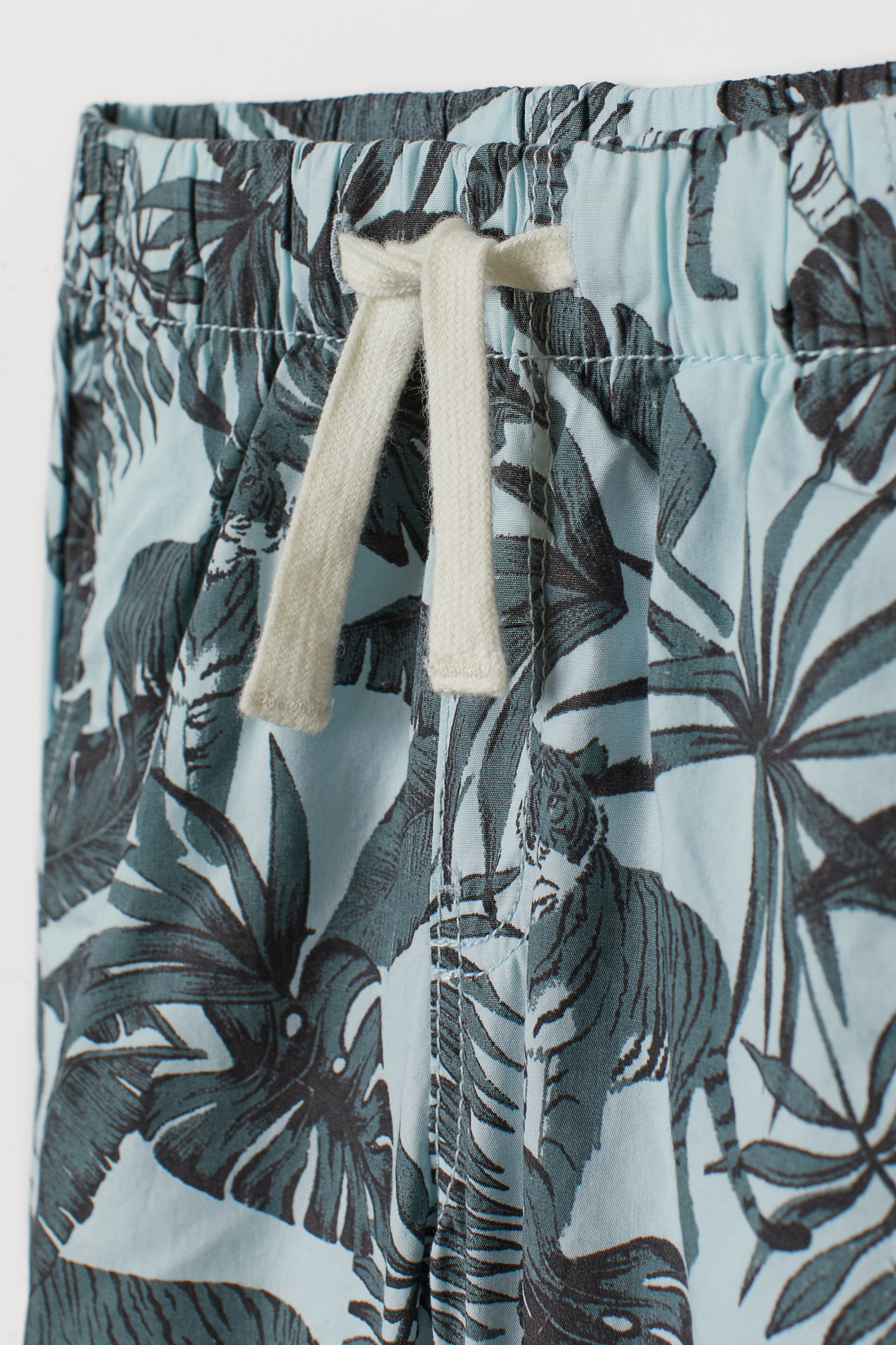 View larger image: Cotton shorts - Light turquoise/Tigers - Kids | H&M HK 2