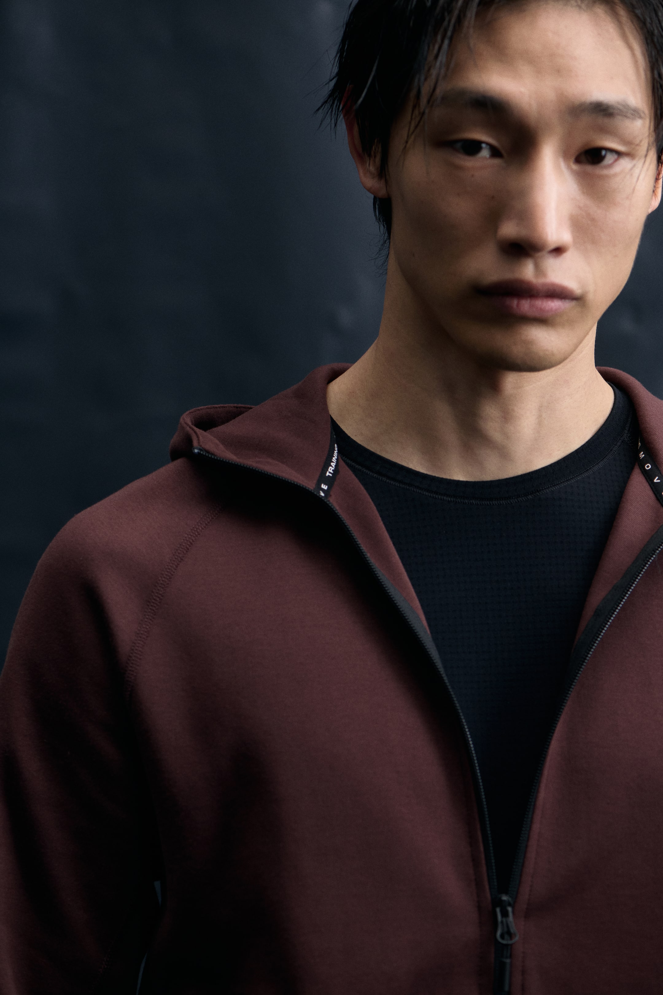 View larger image: Sports zip-through hoodie with DryMove™ - Dark brown - Men | H&M GB 2