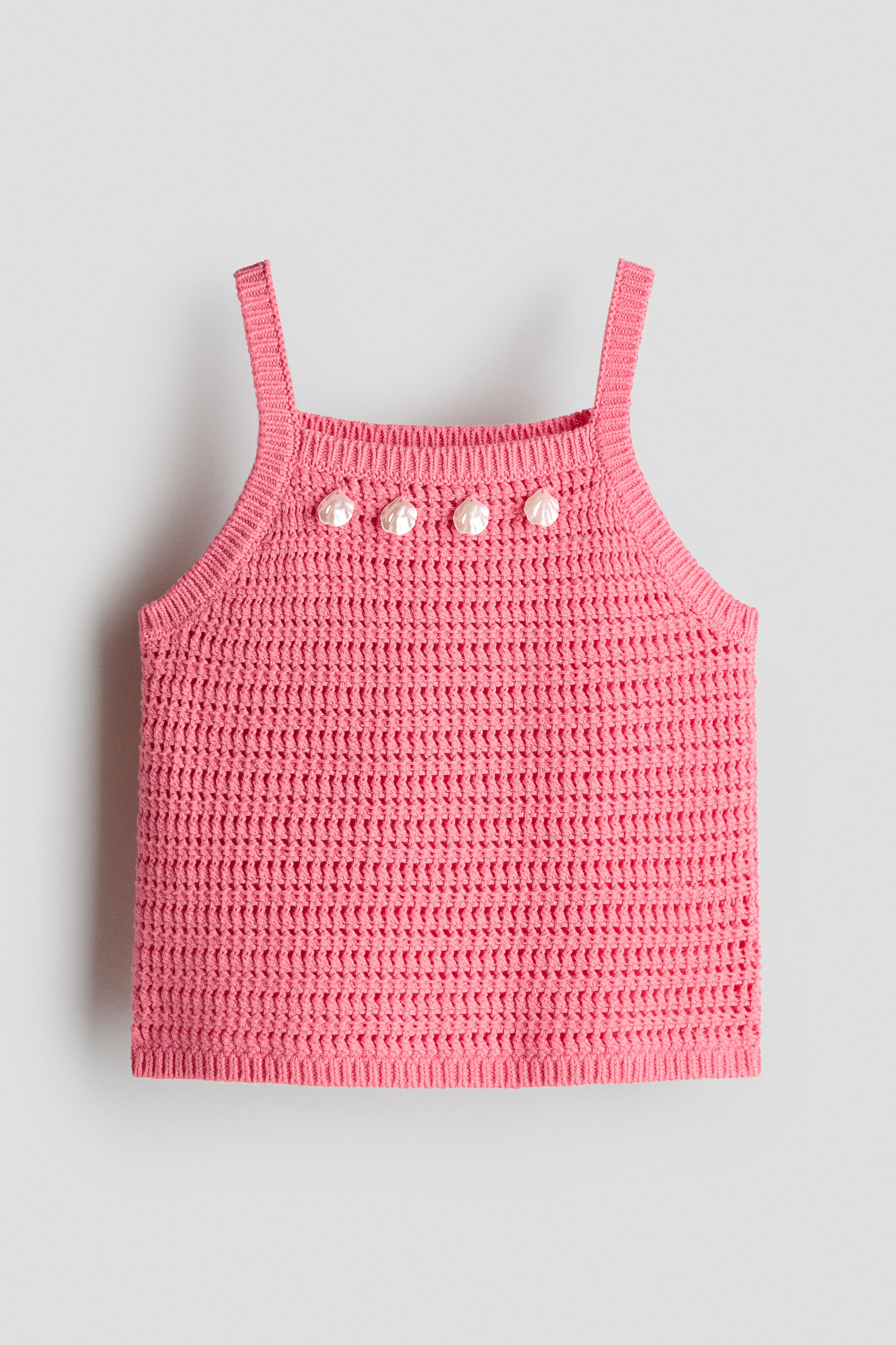 Strickshirt mit Verzierung-Rosa