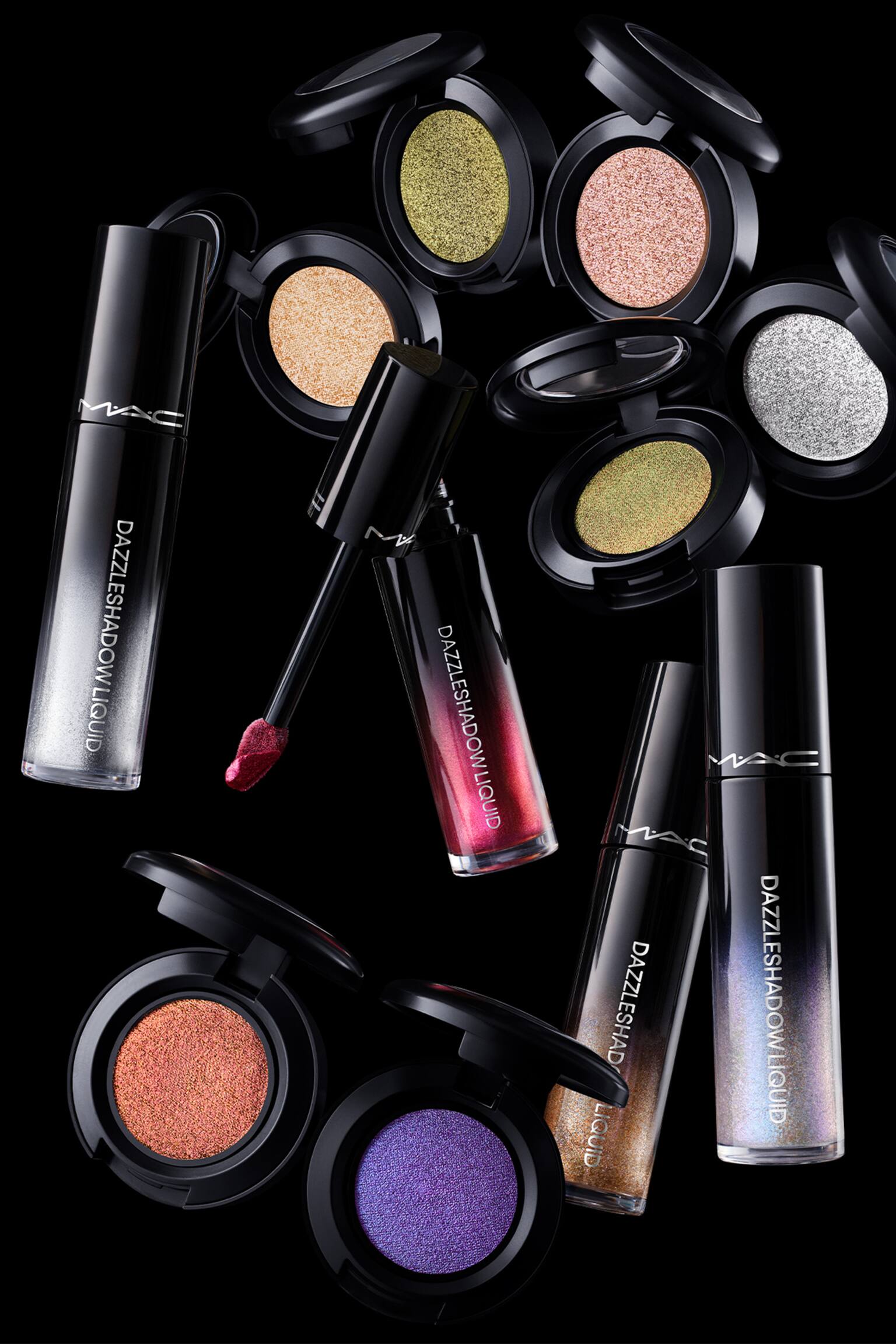 Dazzleshadow Liquid Eye Shadow - Beaming Brighter/Champagne Trail/Not Scared To Sparkle/Flash Or Dash - 4