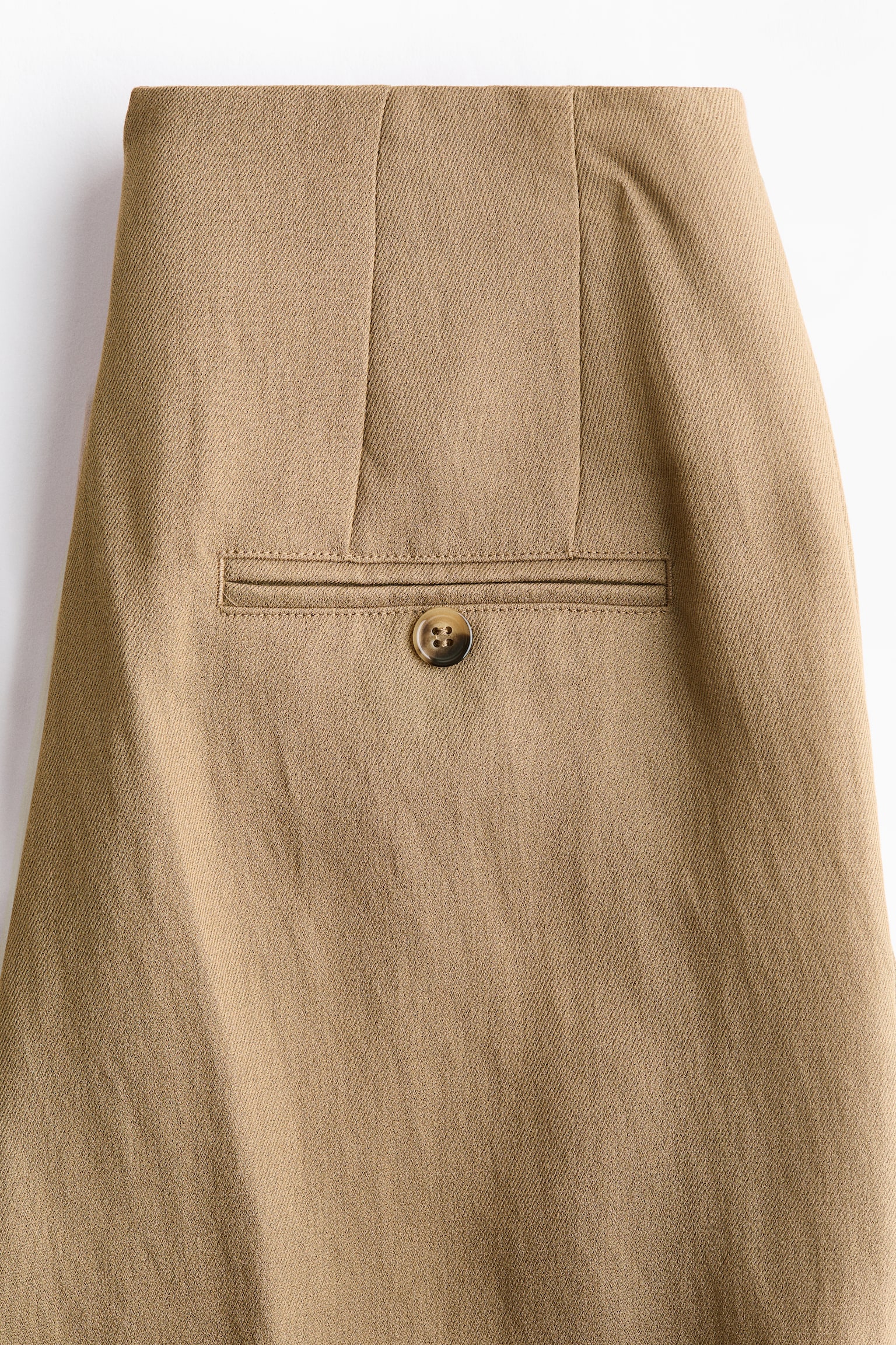 Eleganckie spodnie z diagonalu - Ciemnobeżowy - 5