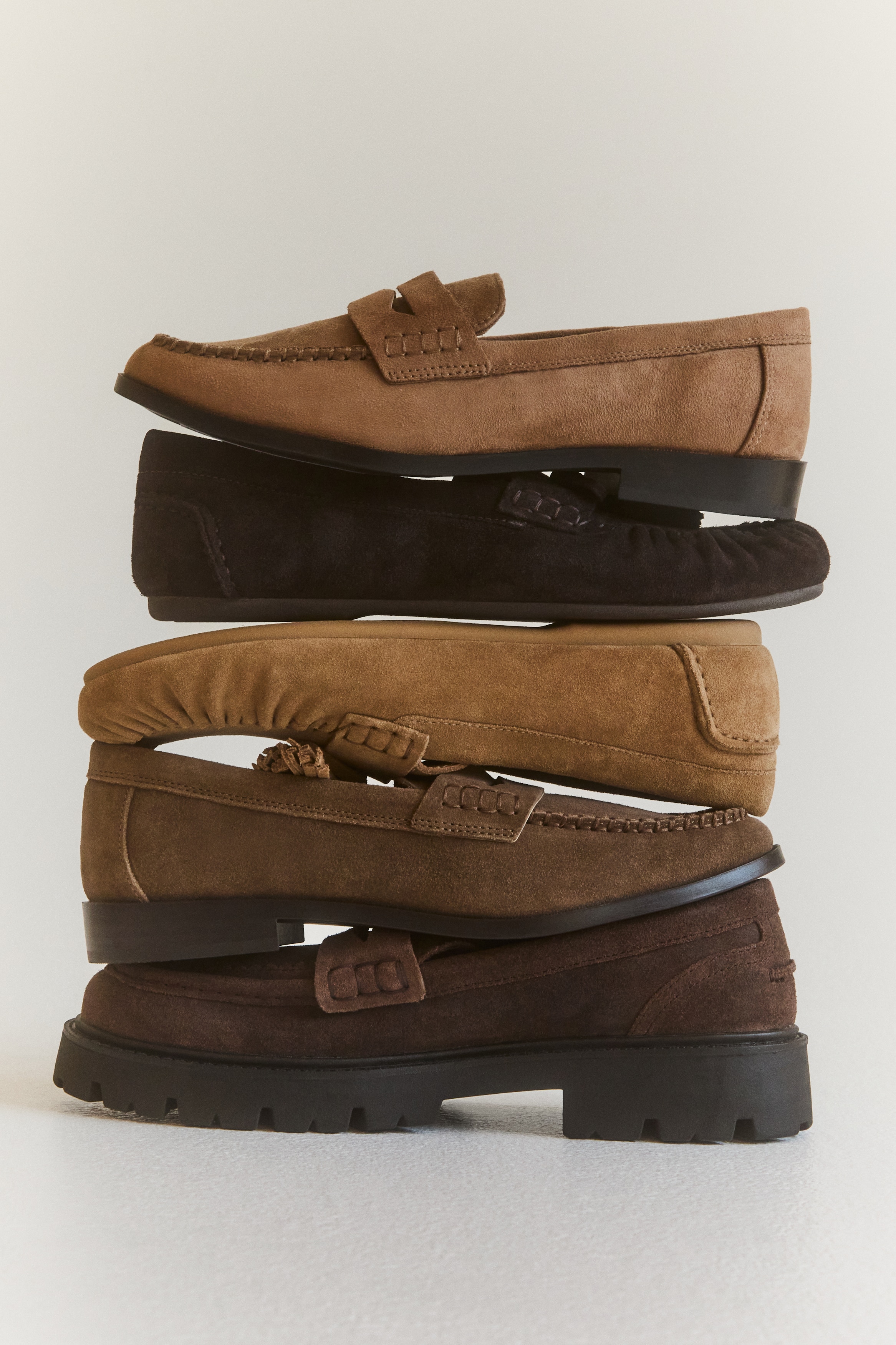 Loafers - Mole/Dark brown/Black
