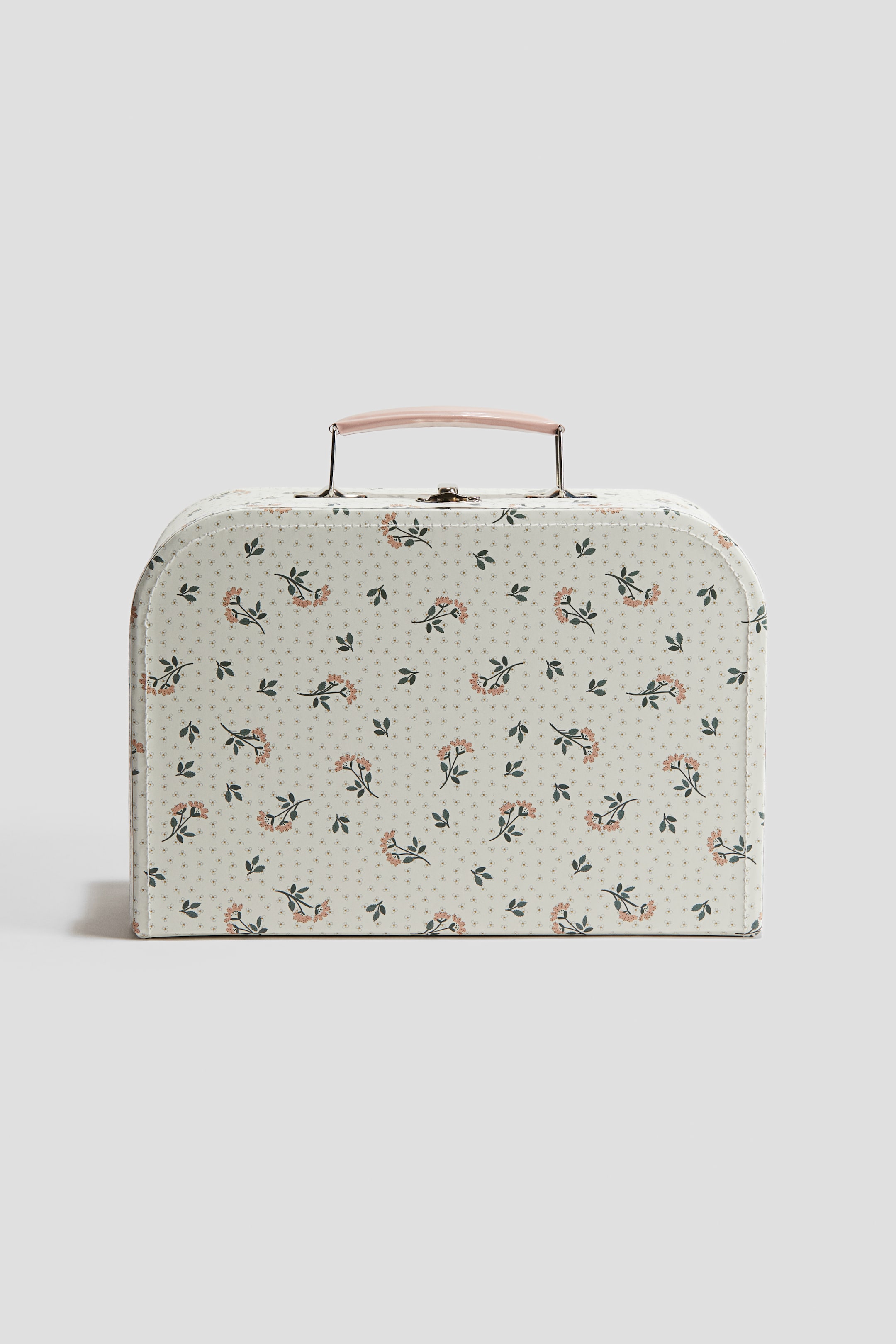 Cardboard suitcase - White/Flowers - Kids | H&M GB 1