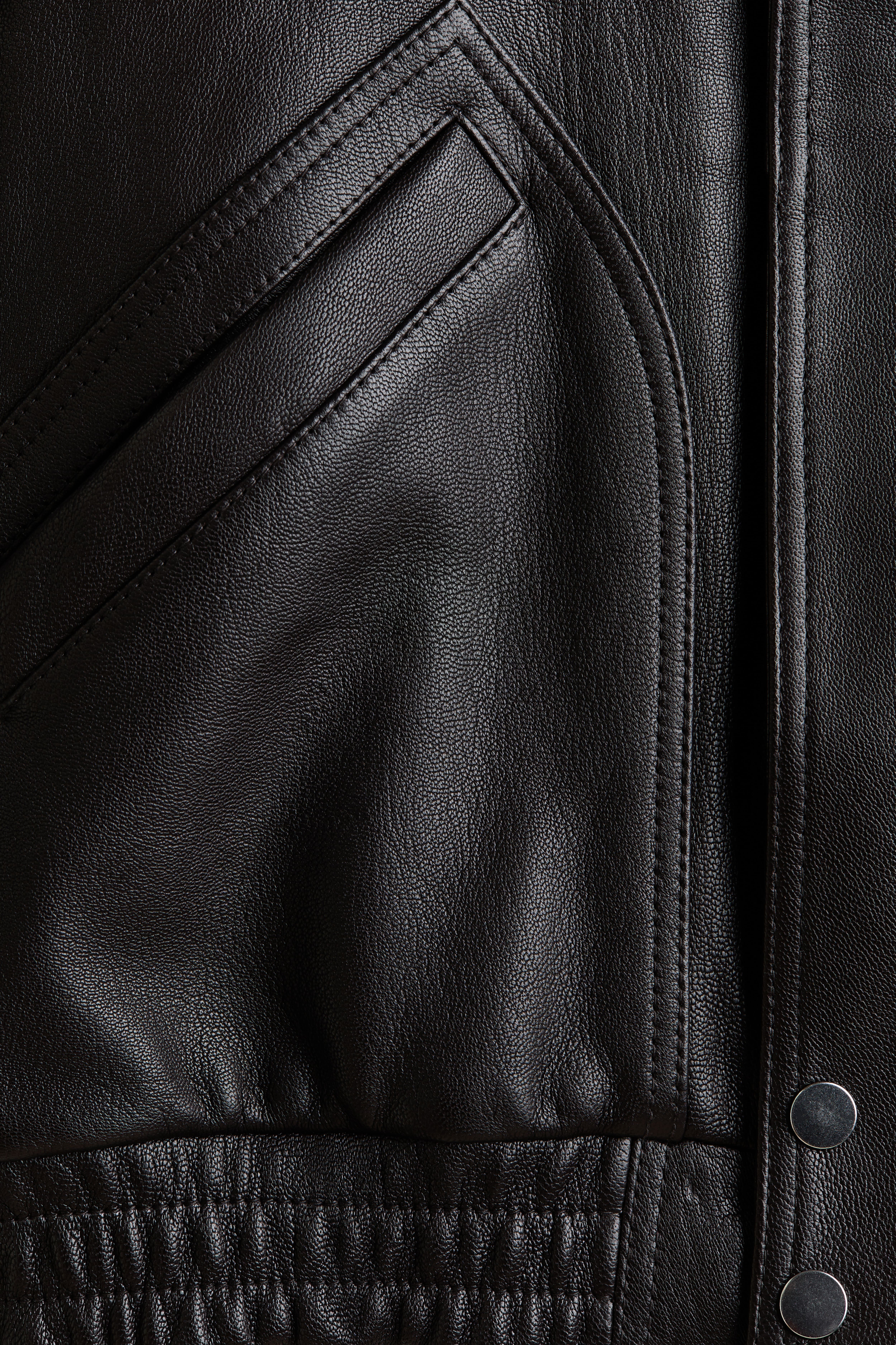 Leather Blouson Jacket
