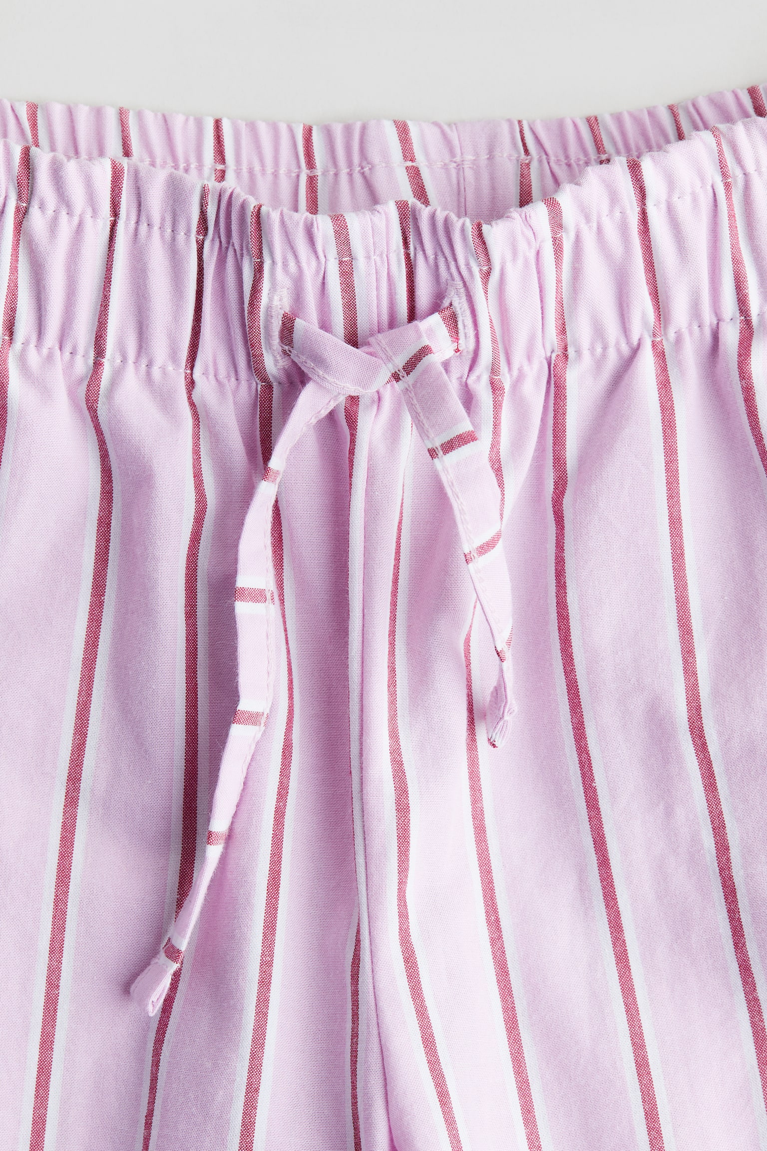 Wide poplin pull-on trousers - Purple/Striped/Light blue/Striped/Blue/Checked - 5