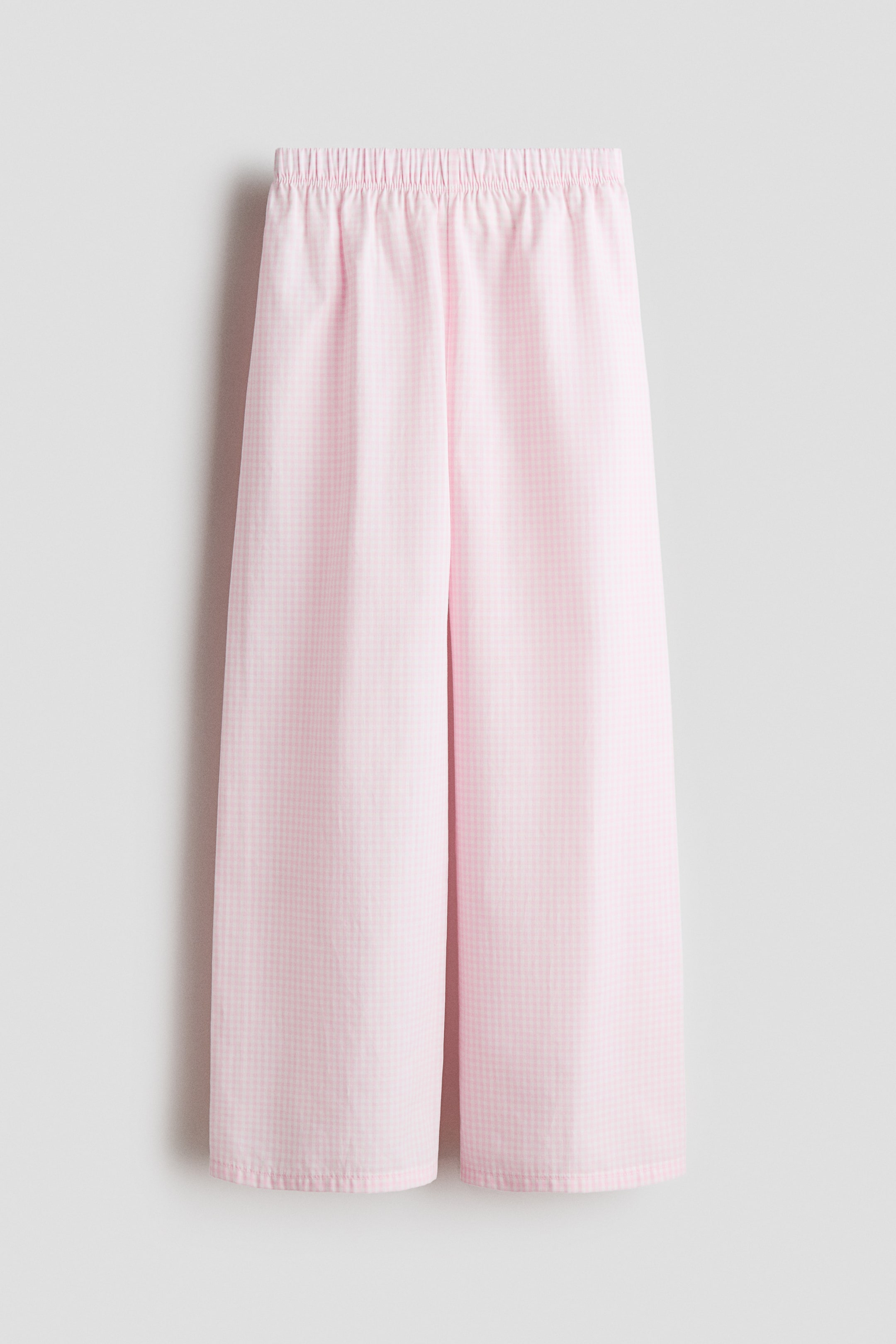 Ver imagen más grande: Pantalón de pijama en algodón - Rosa claro/Cuadros vichy - NIÑOS | H&M ES 1