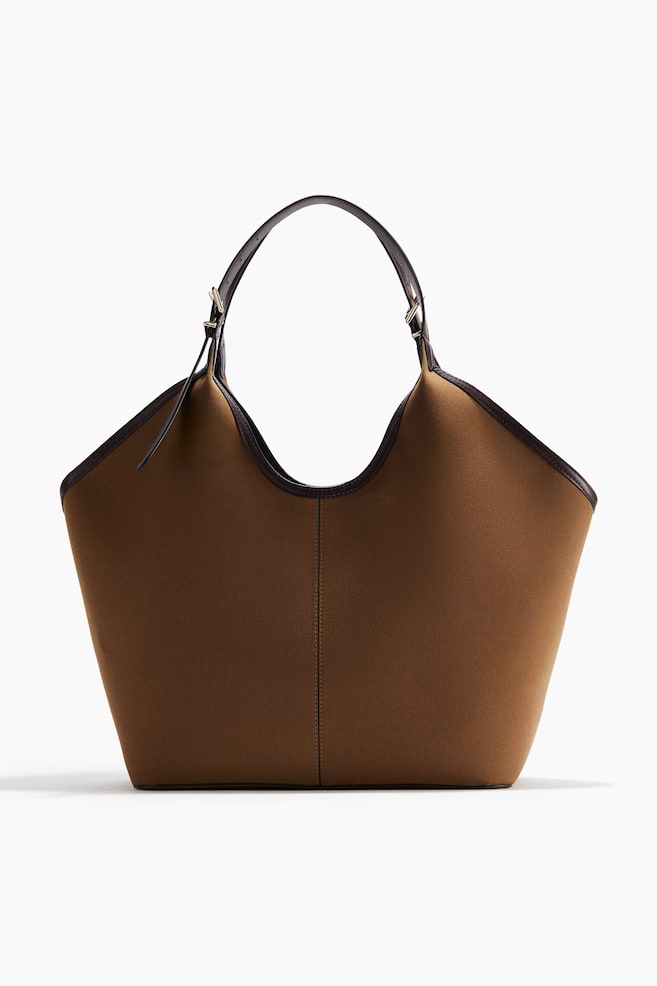 Canvas tote bag - Brown - 1