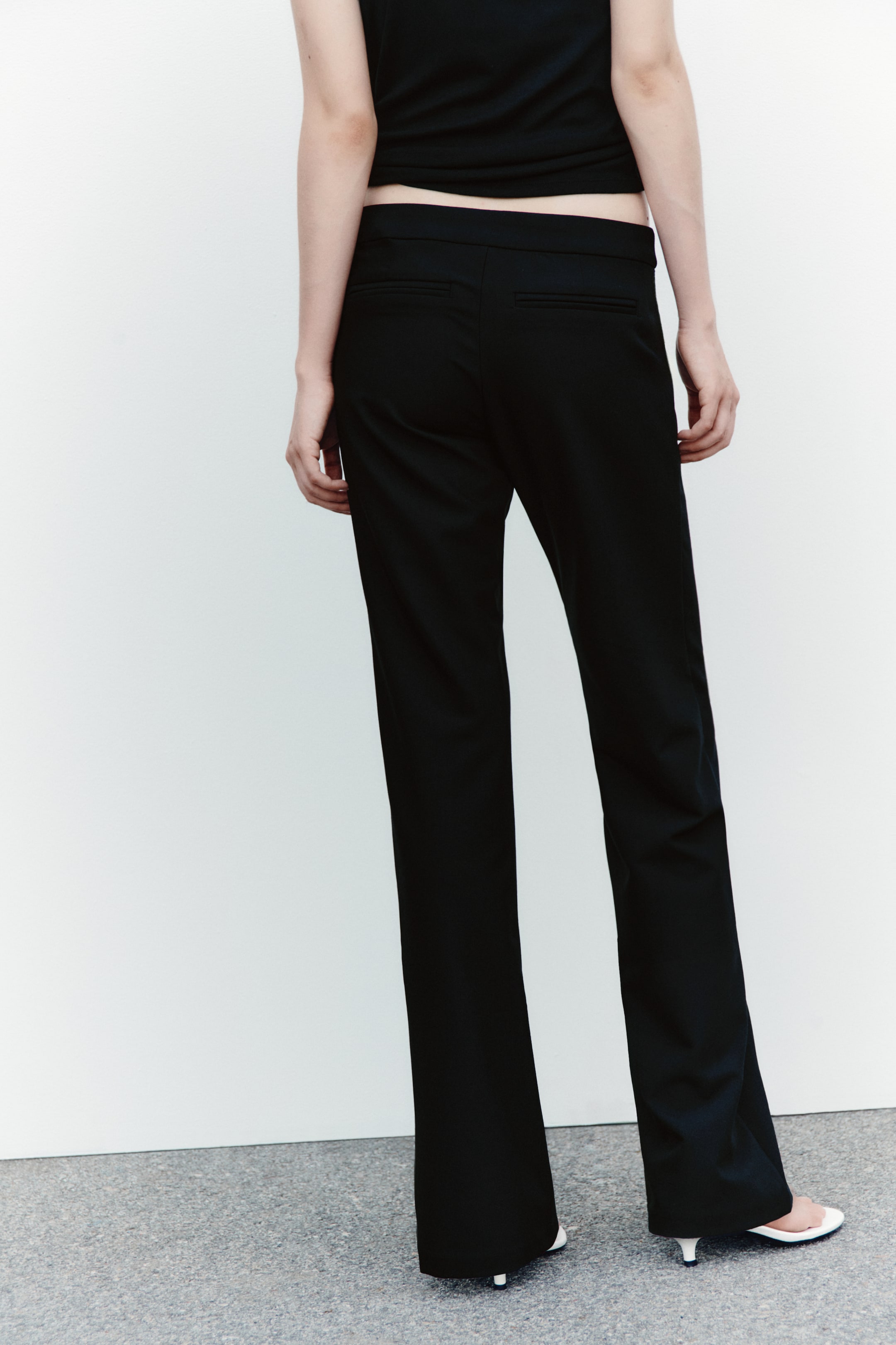 Low-Waist Twill Pants
