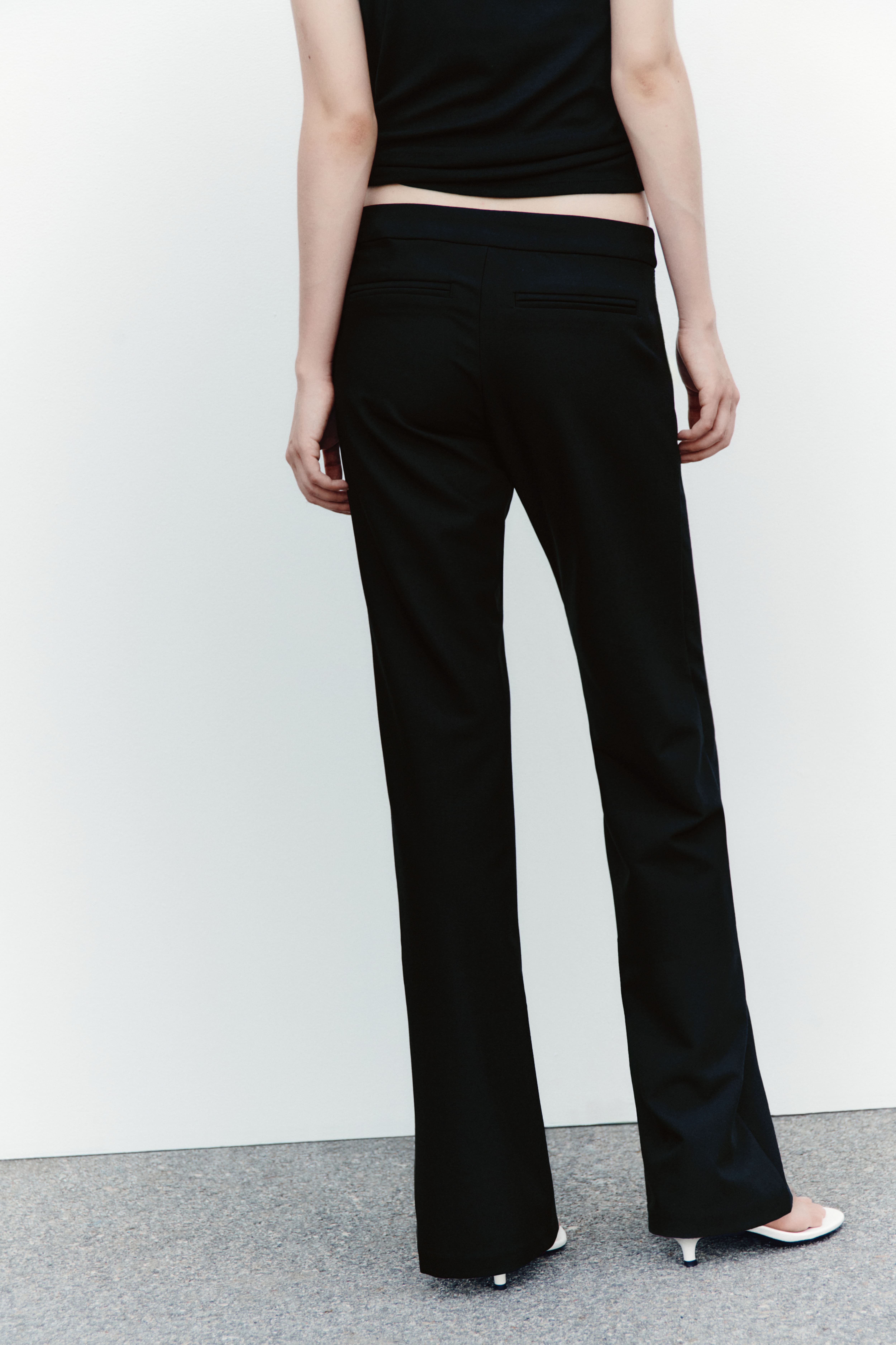 Low-Waist Twill Pants