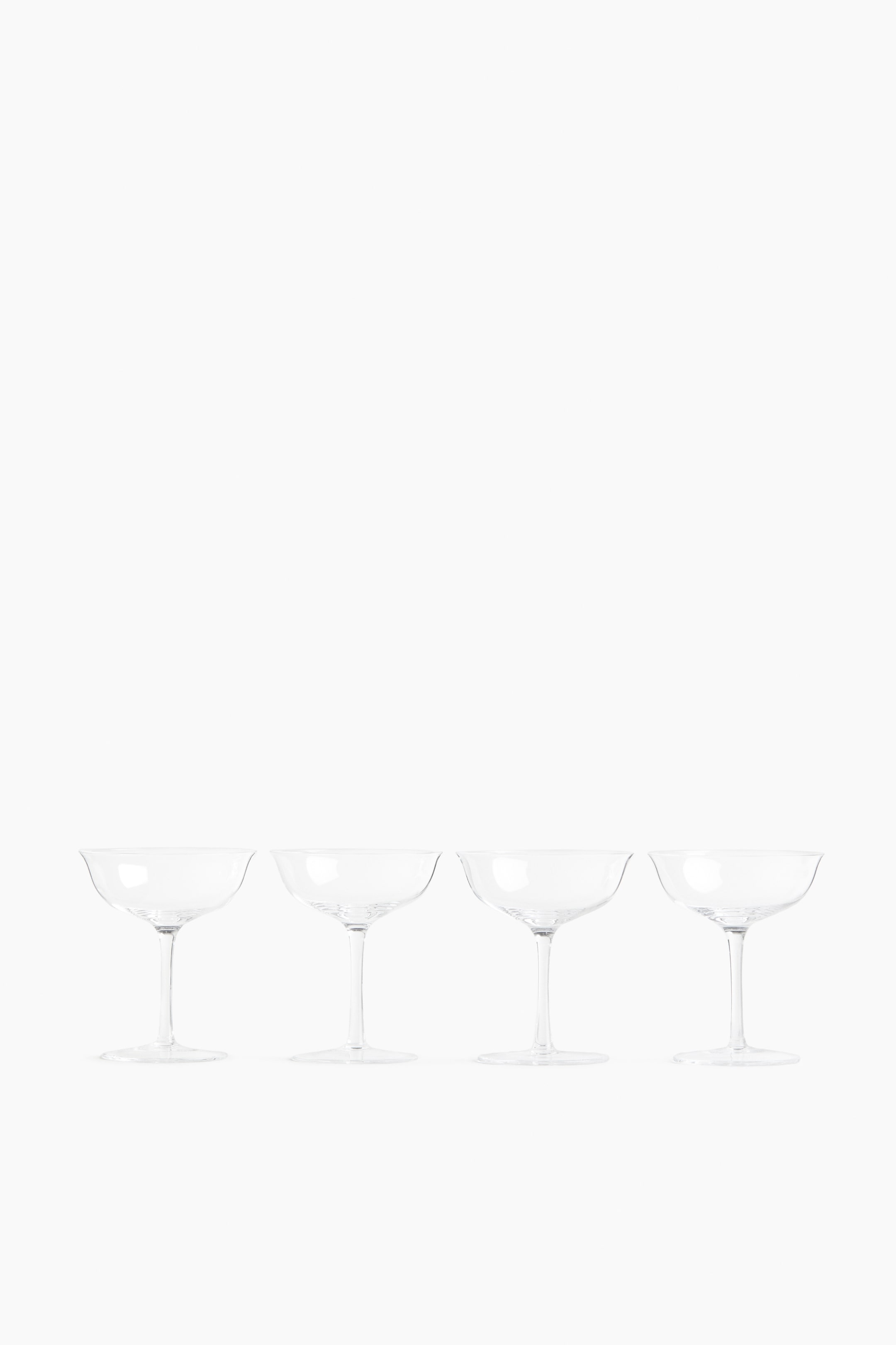 4-Pack Delicate Coupe Glasses