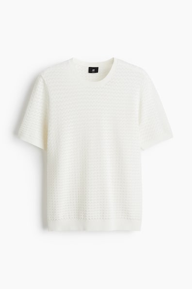 スリムフィット ニットTシャツ