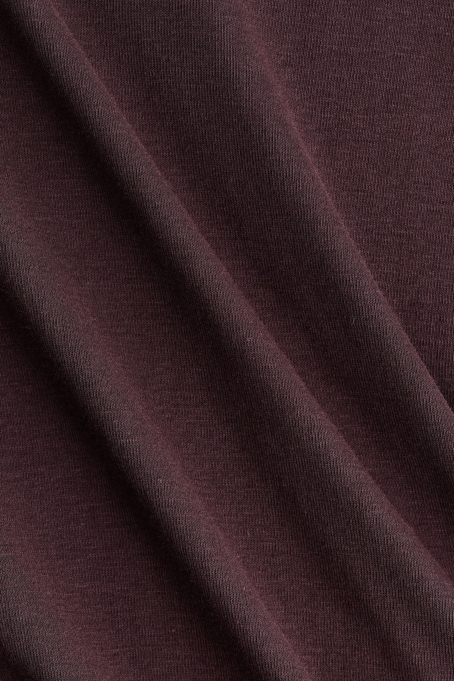 Женский топ H&M Pima Cotton Jersey Top, цвет: Тёмный коричневый — фото 6