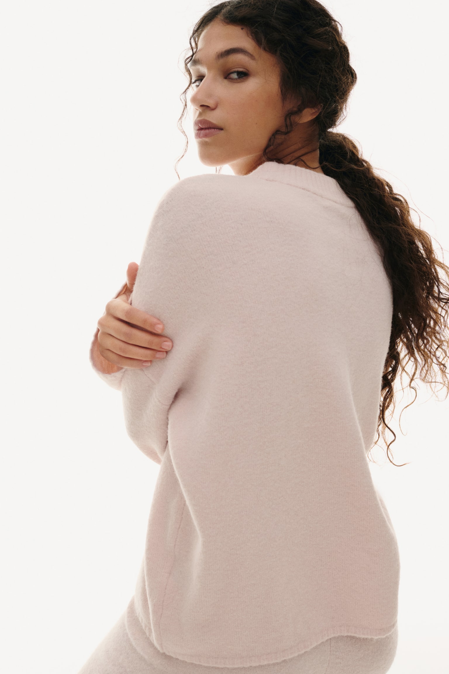 Jumper - Rosa palo/Beige jaspeado claro/Beige jaspeado/Gris jaspeado/Beige claro/Café oscuro - 4