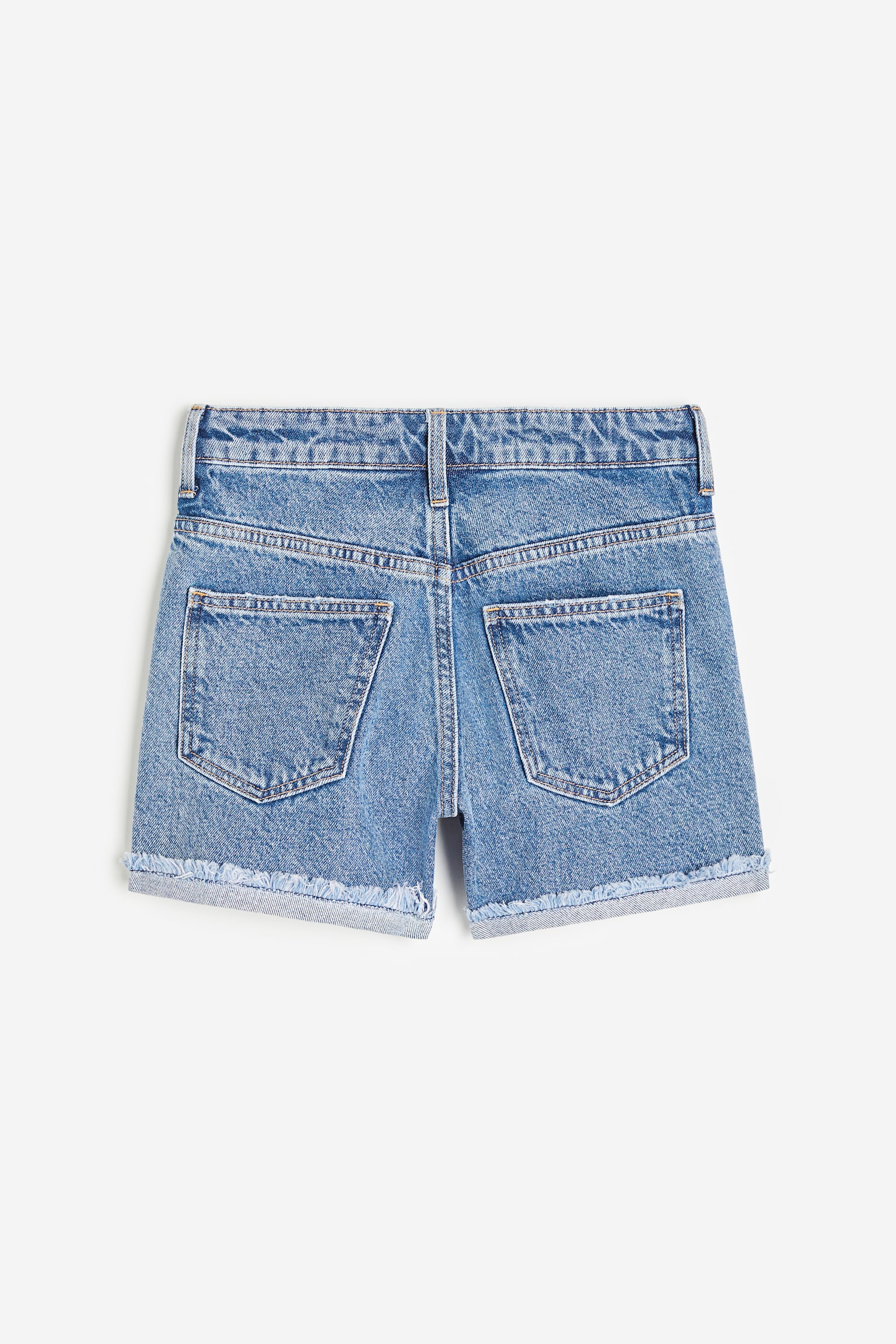 Short en jean Relaxed Fit High - Bleu denim/Noir - 2