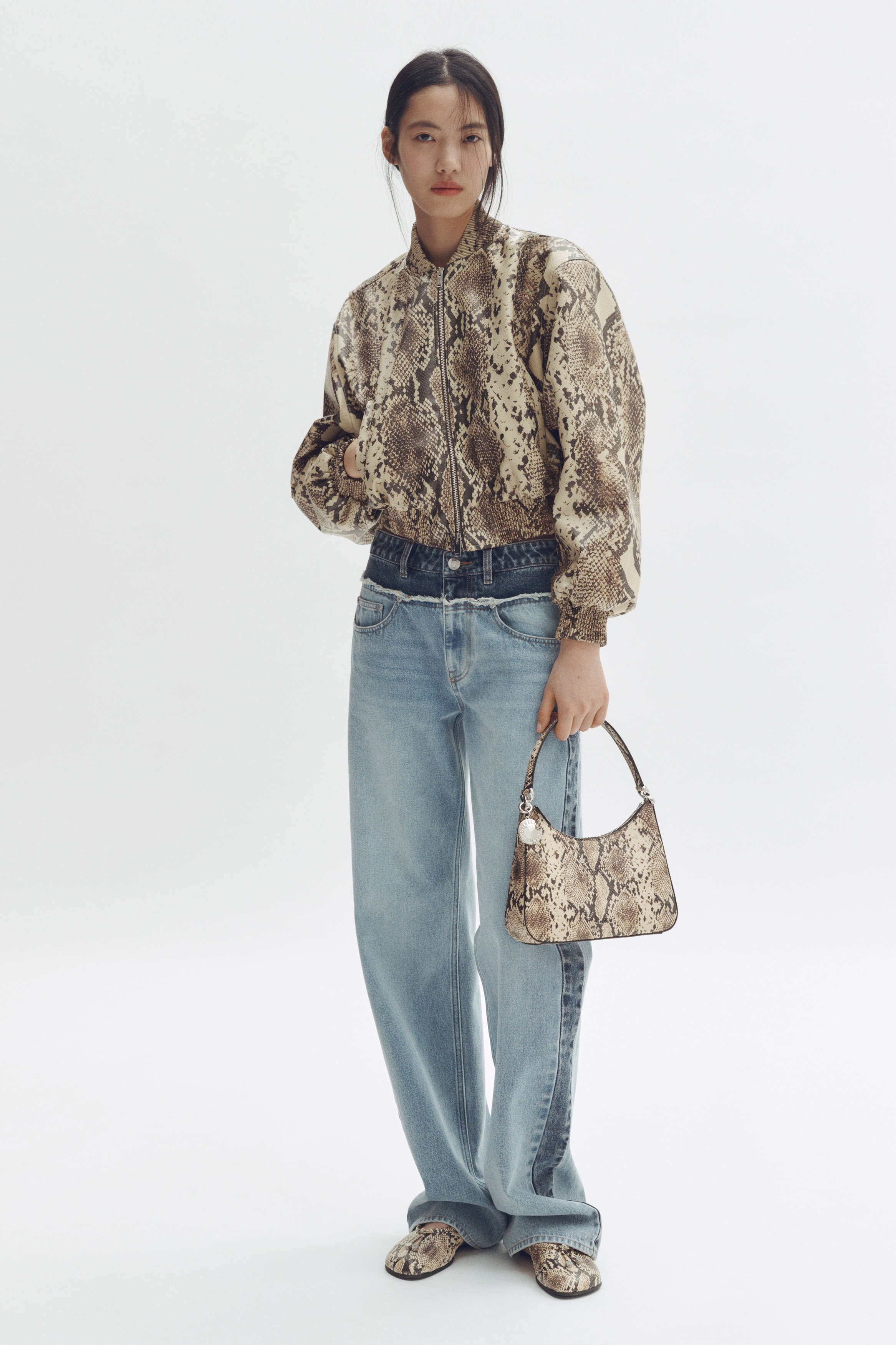 Snakeskin-Print Bomber Jacket from H&M - $219