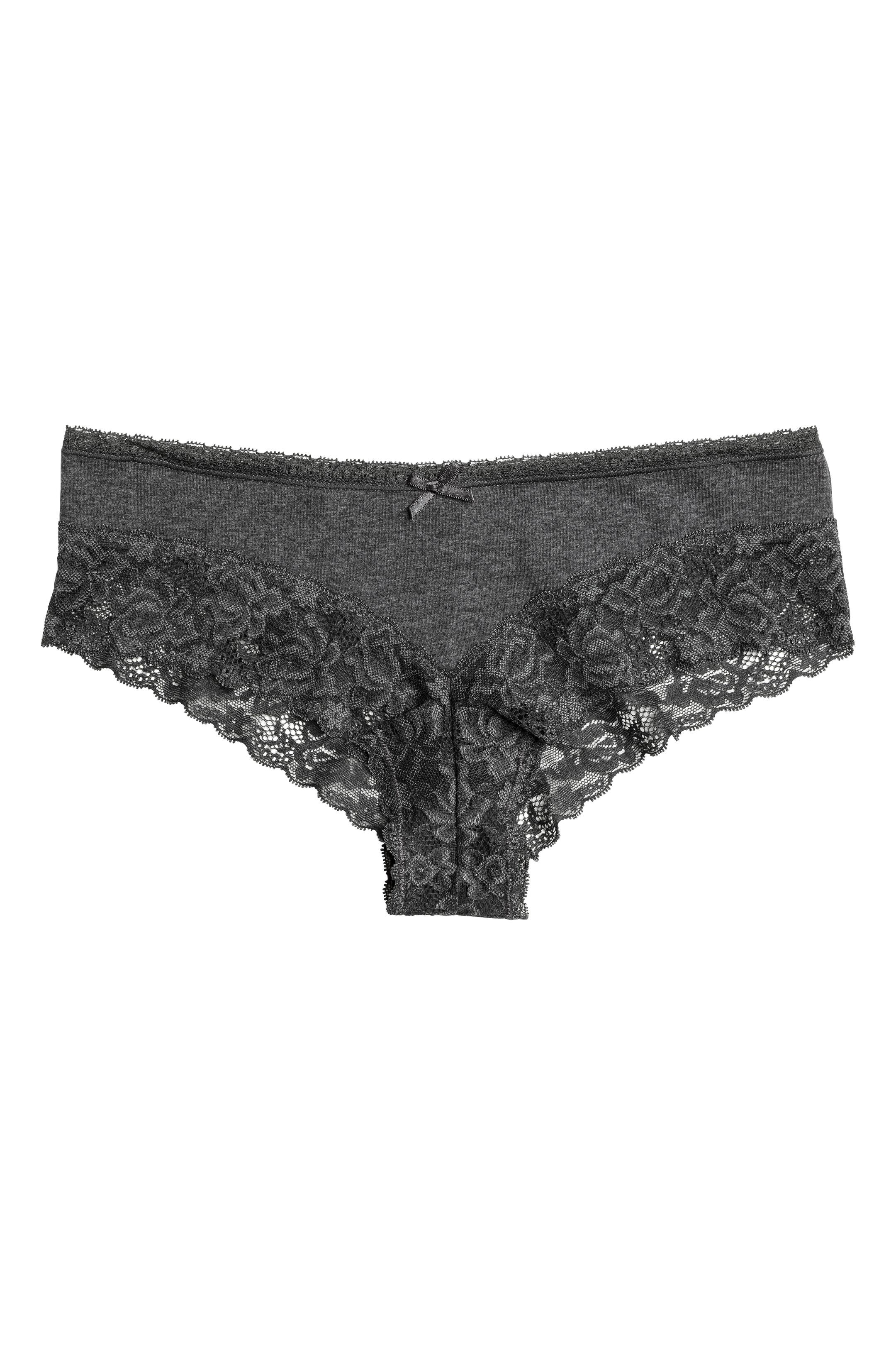 View larger image: 3-pack cotton hipster briefs - Anthracite grey - Ladies | H&M GB 1