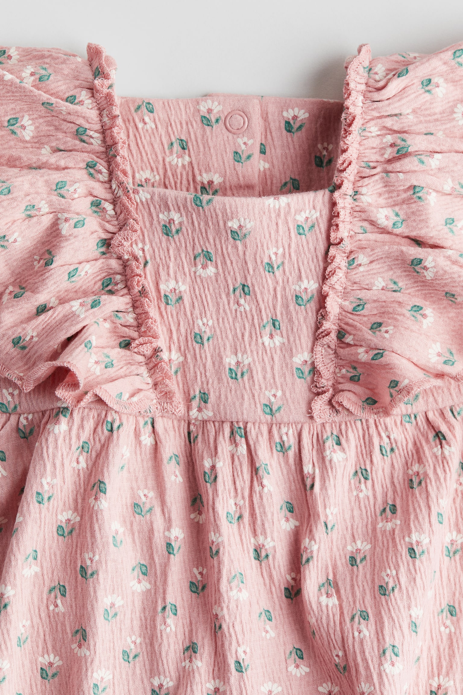 Flounced dress - Dusty pink/Flowers - 2