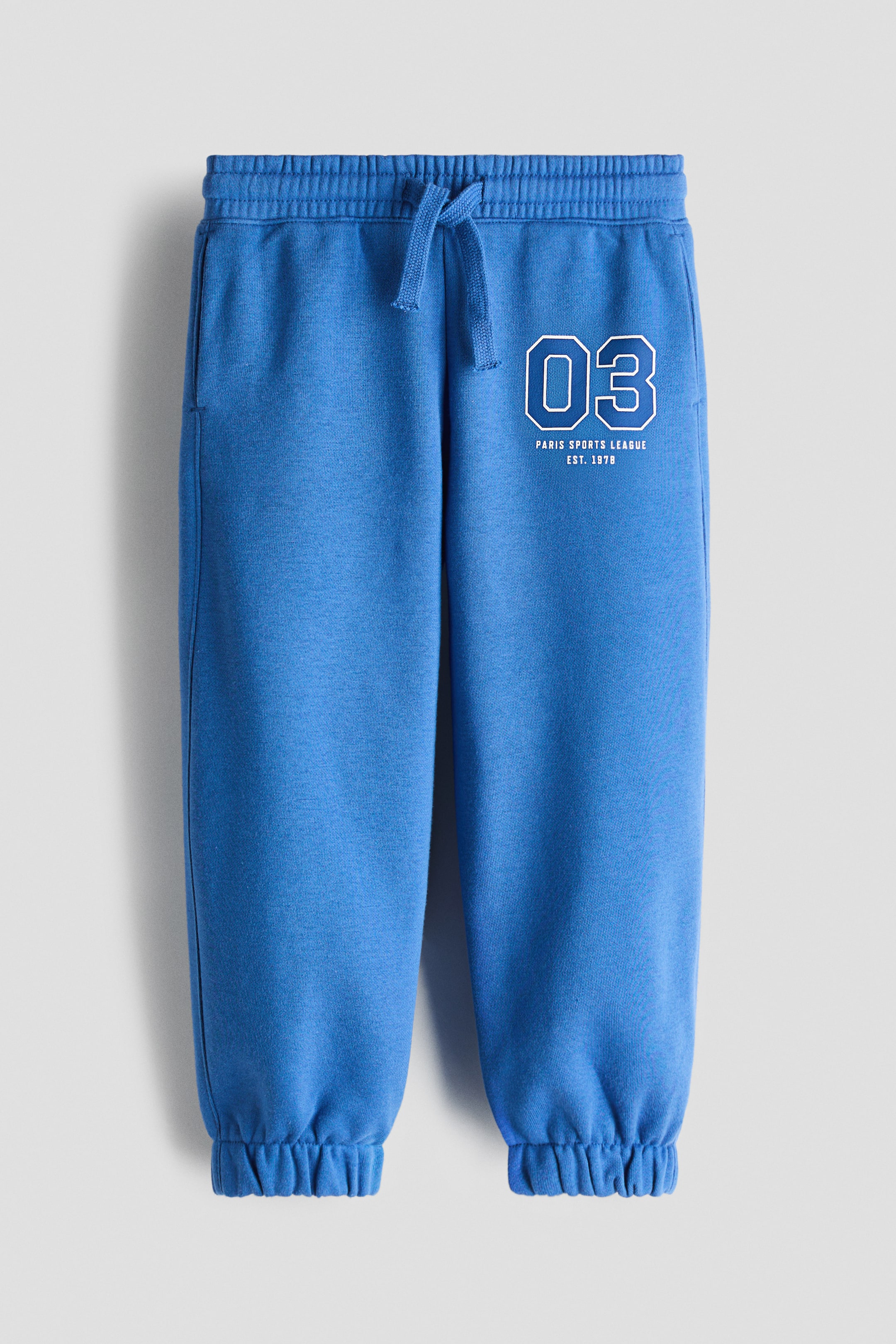 Visualizza immagine più grande: Joggers con ricamo decorativo - Blu - BAMBINO | H&M IT 1