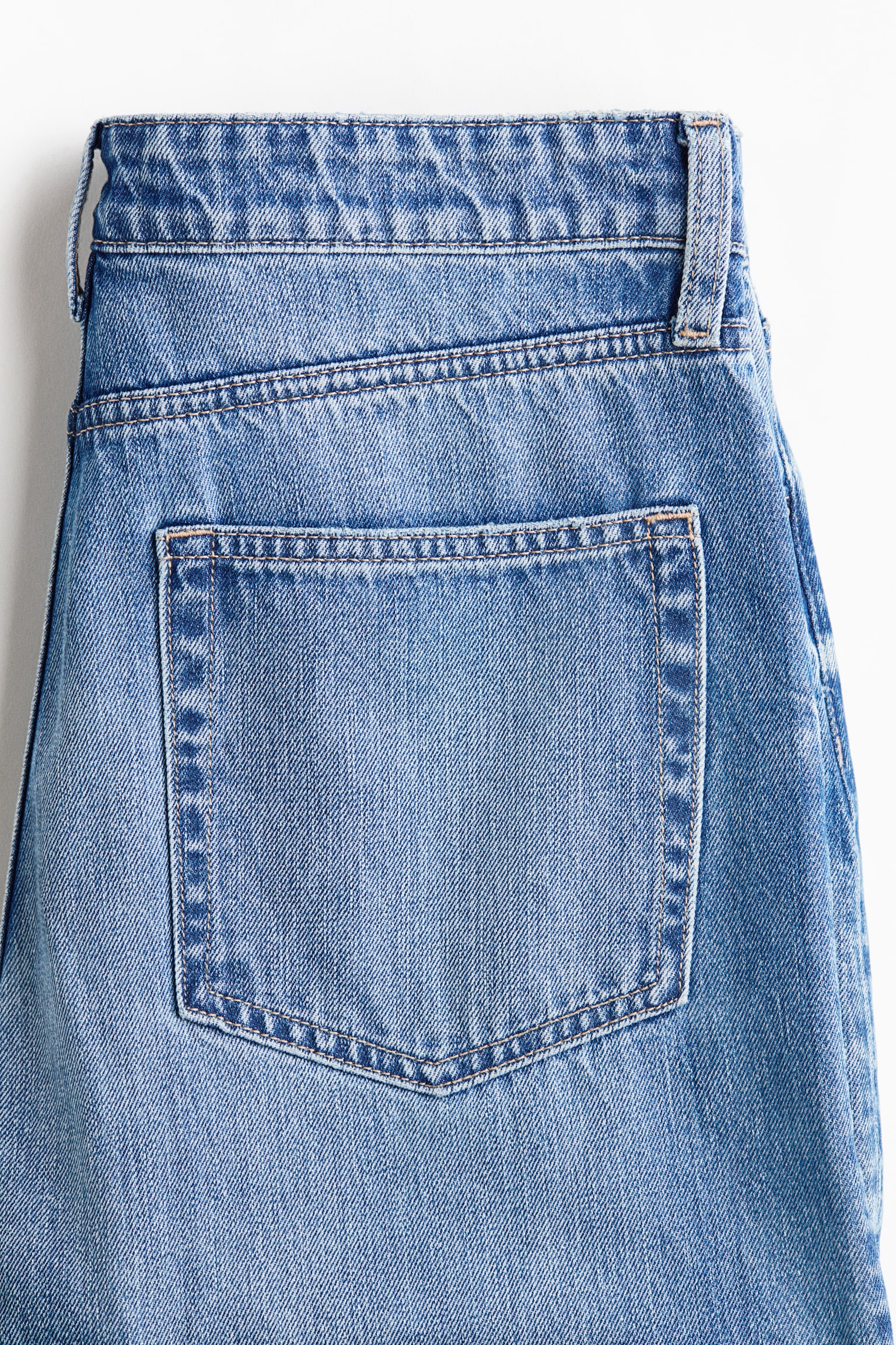 Jean ample taille hauteur classique - Bleu denim clair/Gris denim/Bleu denim - 3