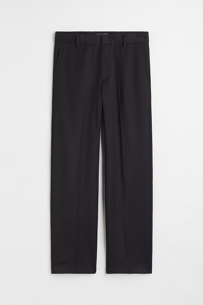 Relaxed Fit Trousers - Black/Dark brown/Dark beige/Checked/Beige - 2