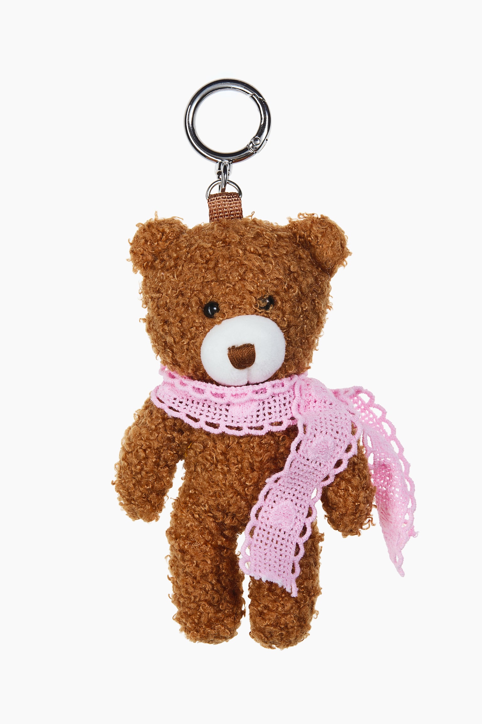 Женский брелок H&M Fluffy Bag Charm, цвет: Коричневый