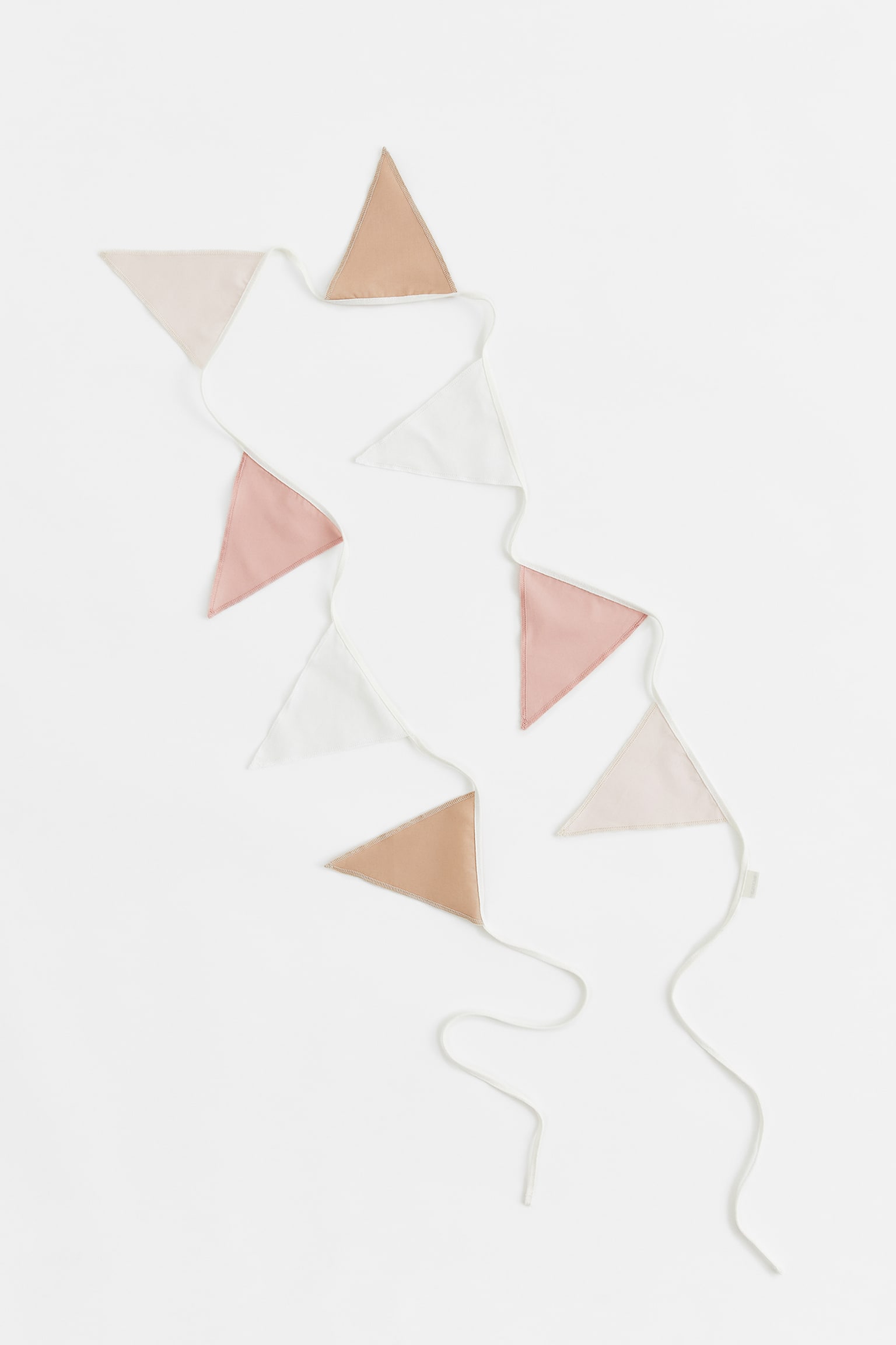 Pennant bunting - White/Light beige/White - 1