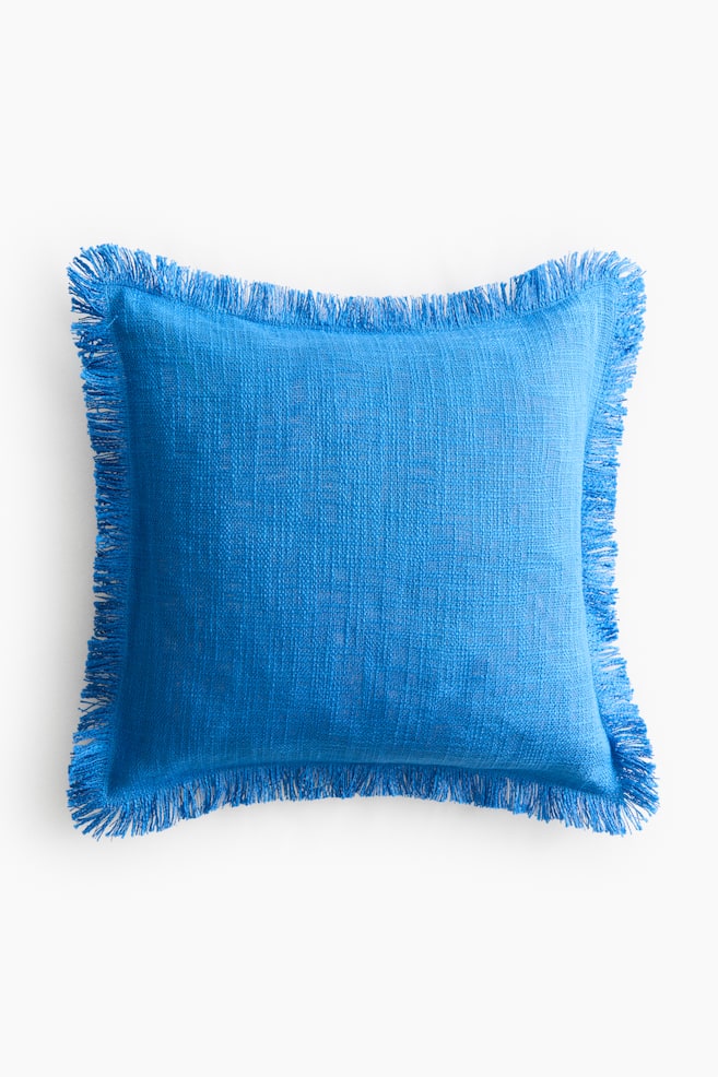 Slub-Weave Cushion Cover - Bright blue/Orange/Light beige/Sage green/Coral red - 1