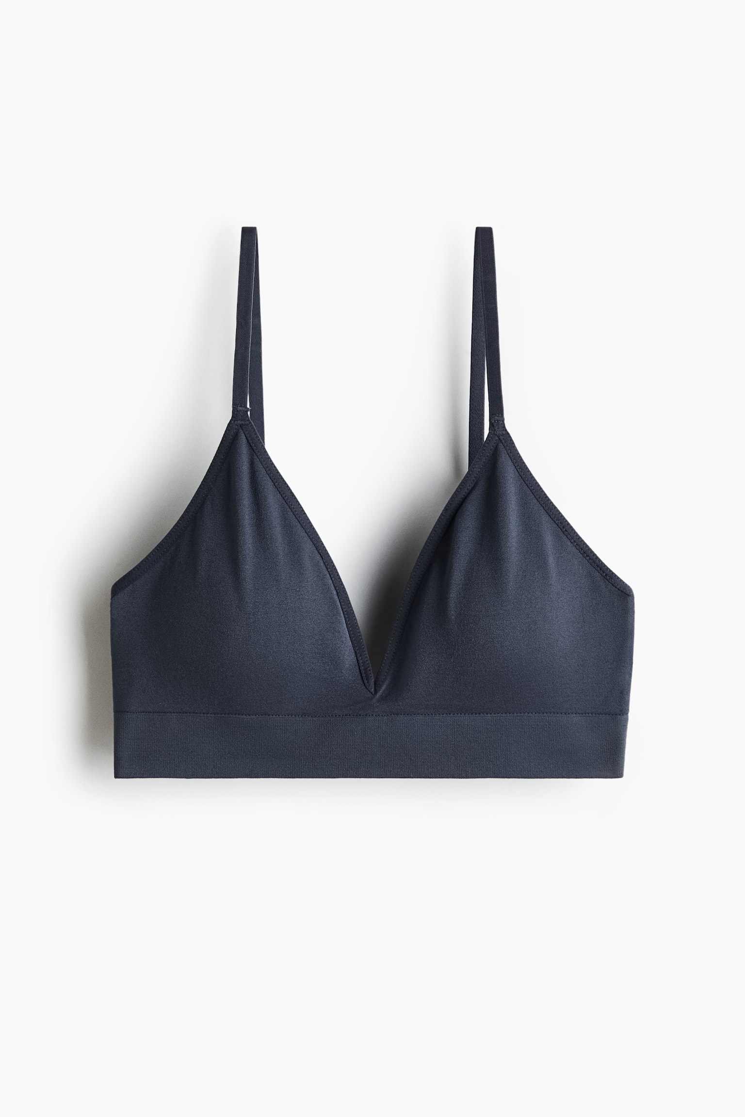 Soutien-gorge souple et rembourré sans couture - Bleu foncé/Beige clair/Blanc/Noir/Brun/Vert grisé/Noir