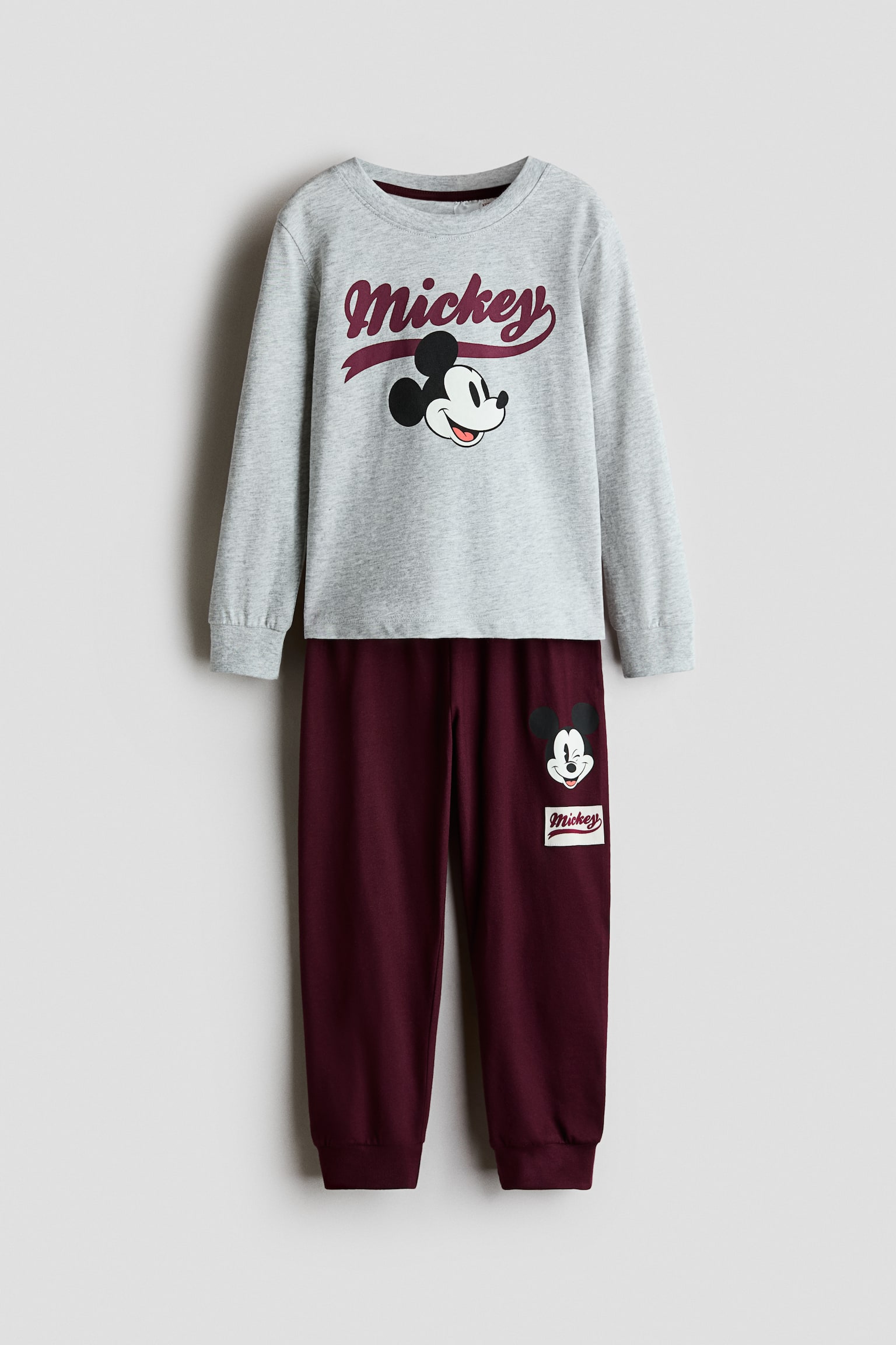 Printed cotton pyjamas - Light grey marl/Mickey Mouse/Bright blue/Spider-Man/Dark blue/Marvel Comics/Cream/Toy Story/Dark dusty blue/PAW Patrol/Cream/Minecraft/Blue/Pokémon/Light grey/Batman/Light beige marl/Cars/Turquoise/Snoopy