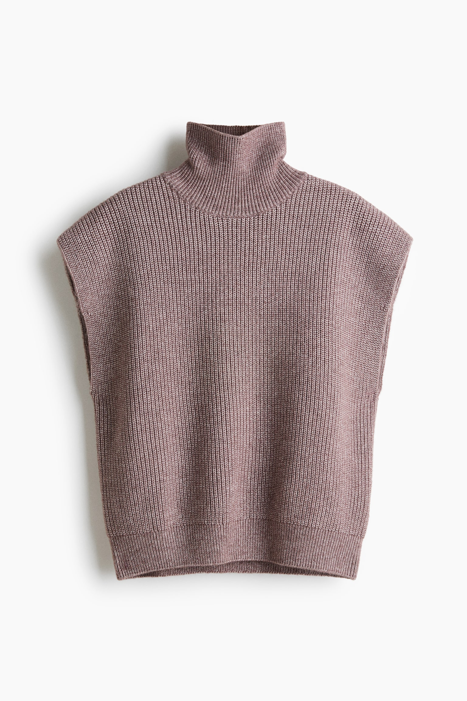 Debardeur met turtleneck Loose Fit - Dusty lichtpaars/Donkerpaars - 1