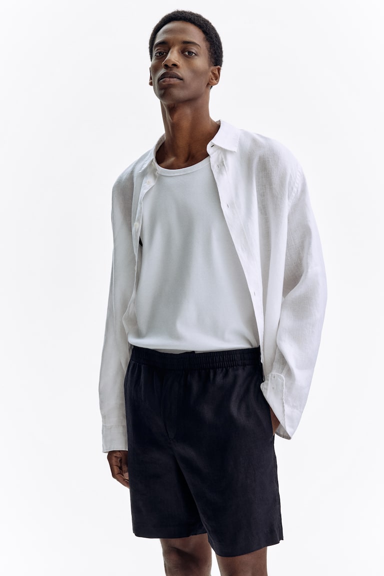 Laneni šorts Regular Fit