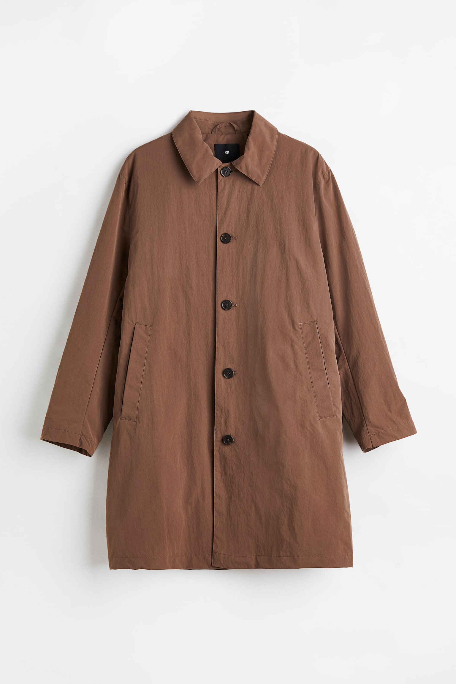 Nylon car coat - Brown - 1