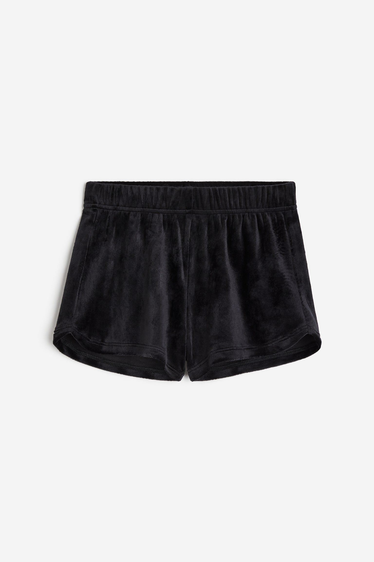 Velour Shorts - Black/Grey/Natural white - 1