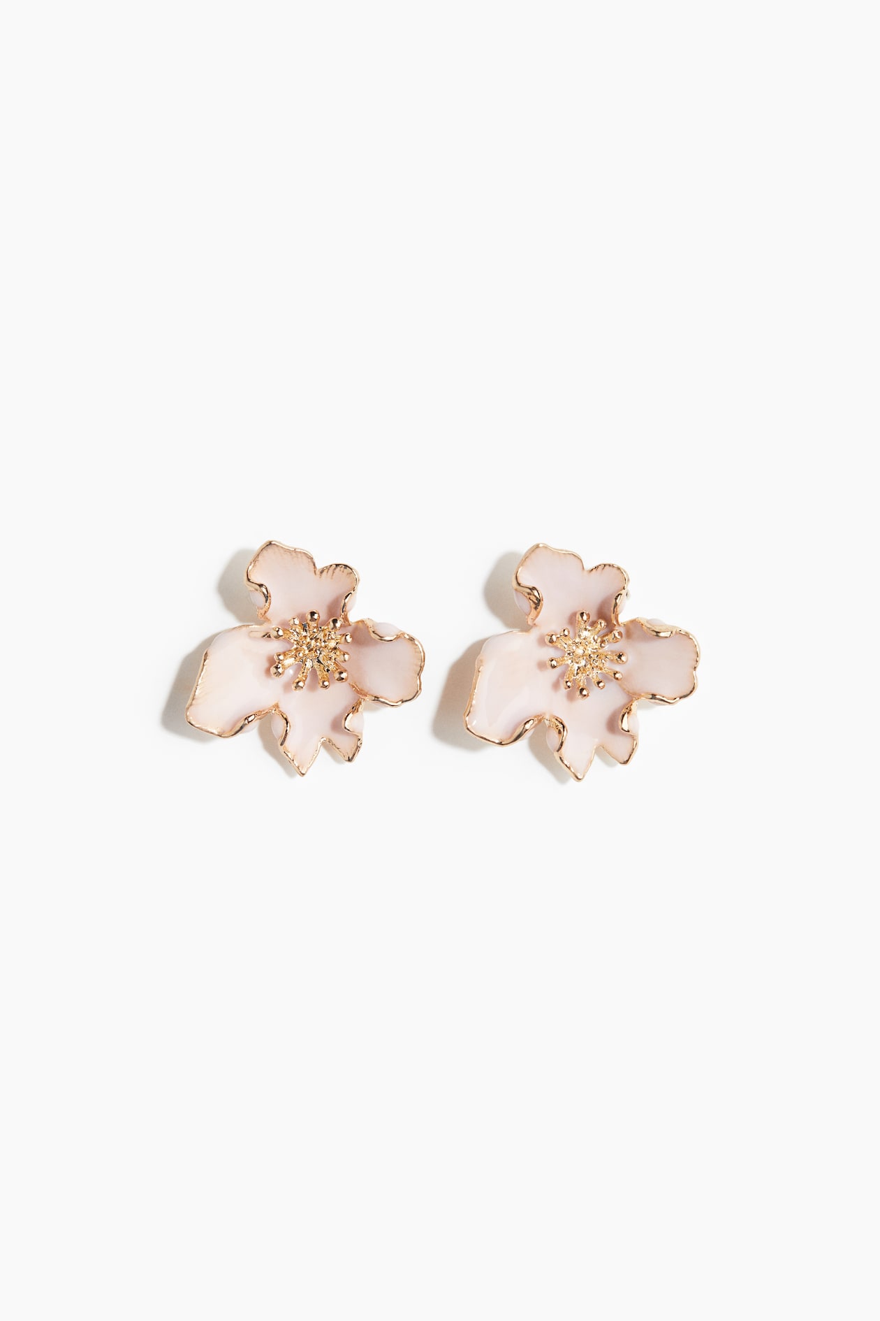 フラワーシェイプピアス - ライトピンク - レディース | H&M JP