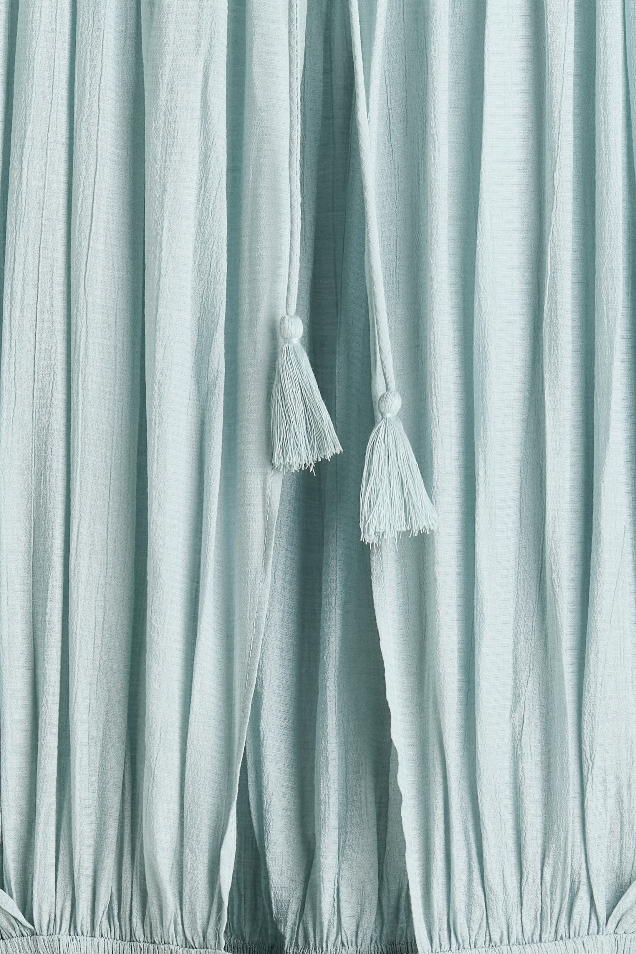 Smocked Cape-Detail Dress