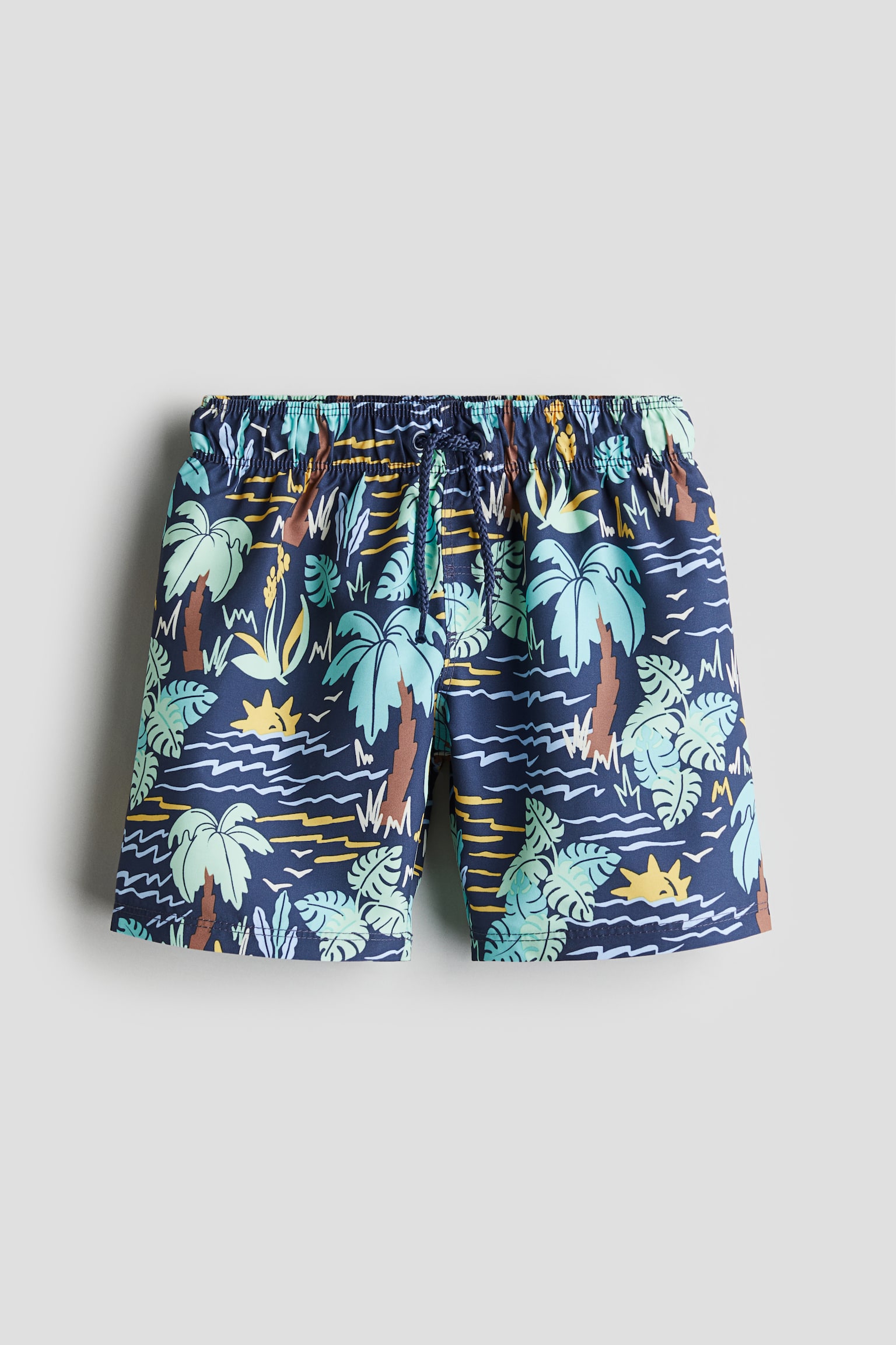 Boardshorts - Dark blue/Pattern/Light blue/Palm trees/Blue/Stripe/Green/Lemons/Light orange/Marine animals/Mint green/Shark/Brown/Stripe/Light turquoise/Gradient/Green/Dinosaurs - 1