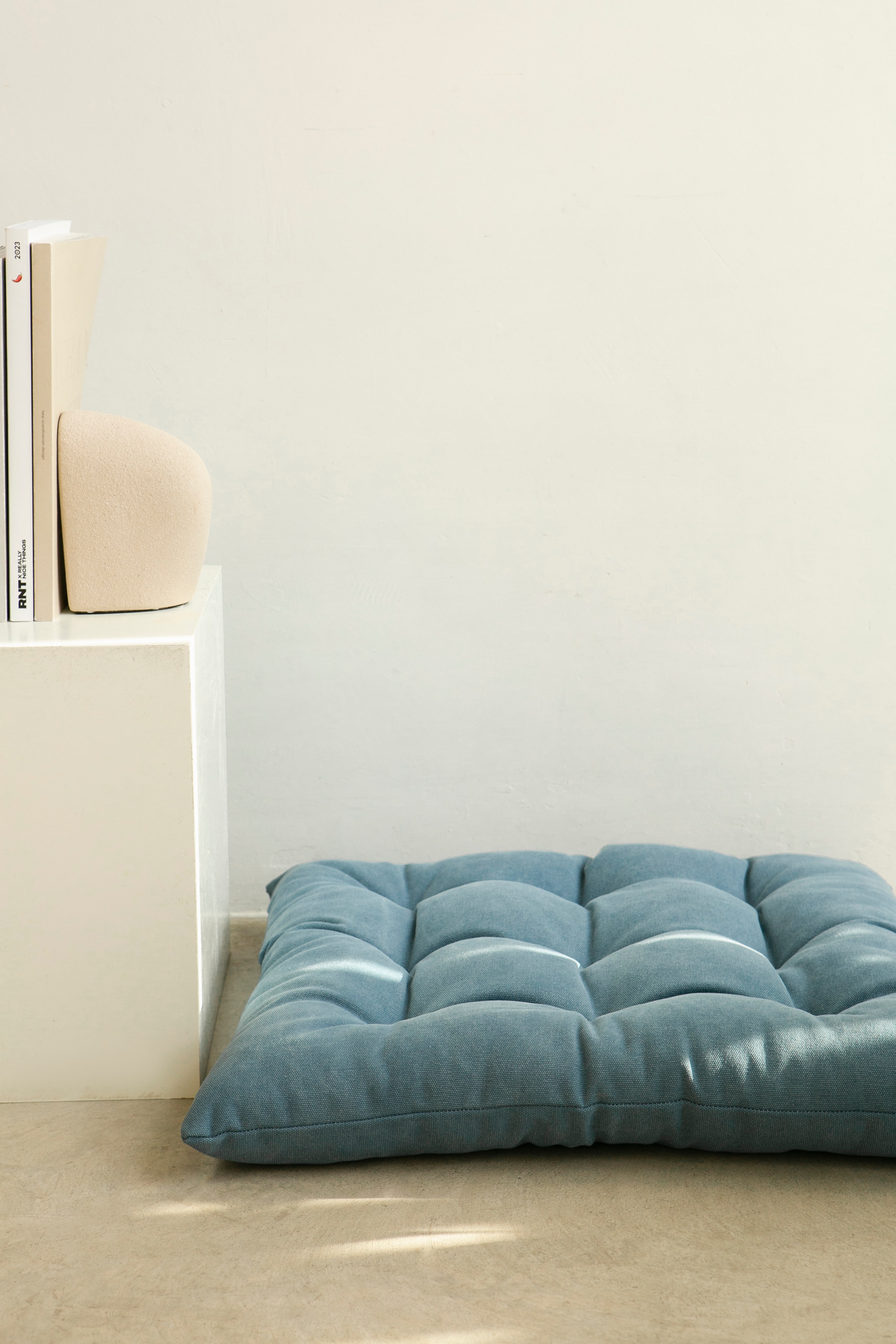 Cuscino Futon Da Pavimento - Blu/Giallo/Taupe/Marrone/Rosa