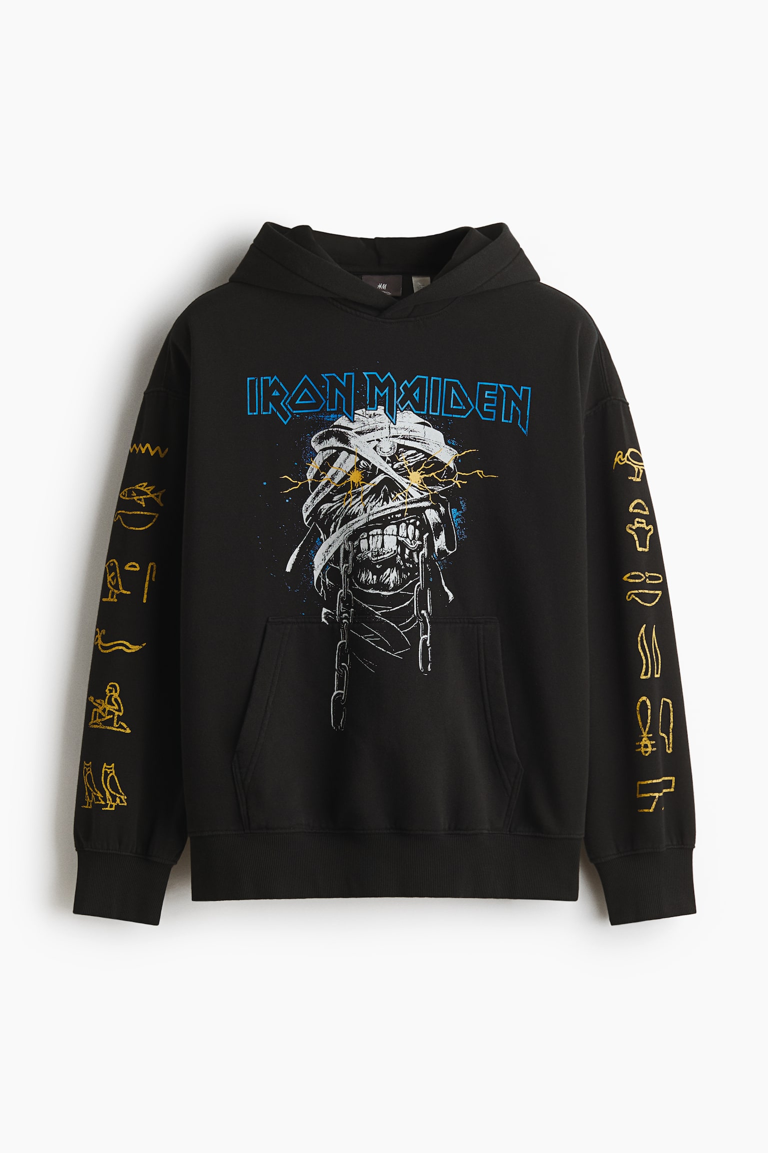 Oversized Fit Printed Hoodie - Black/Iron Maiden/Black/Pulp Fiction/Black/The Cure/Black/The Notorious B.I.G./Light beige/Grateful Dead/Black/Guns N' Roses