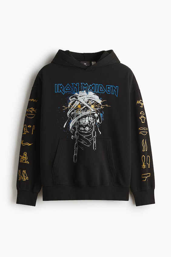 Мужские худи H&M Oversized Fit Printed