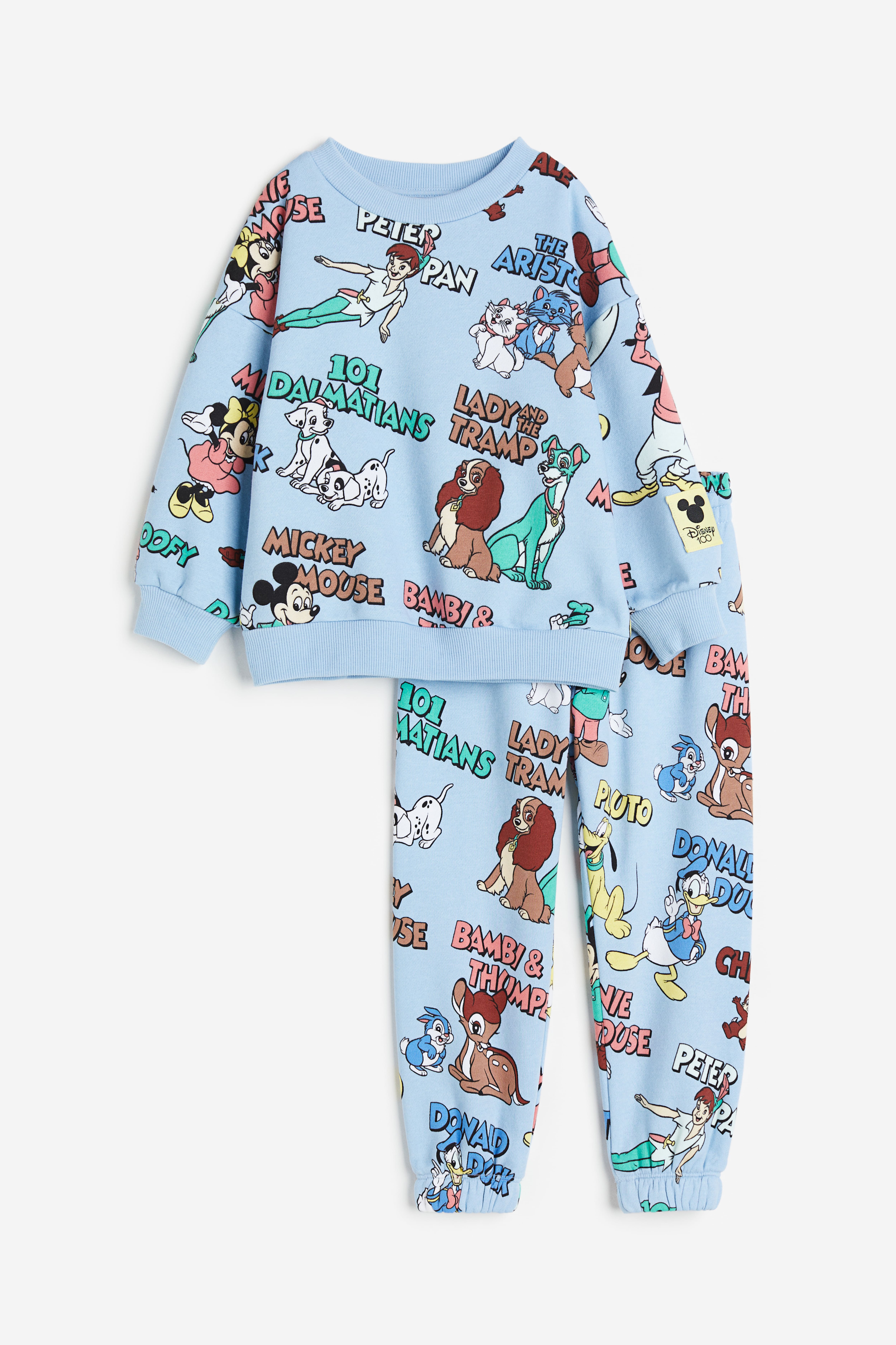 H&M Disney & Friends Patterned outlet Sweatshirt Set 2T NWT