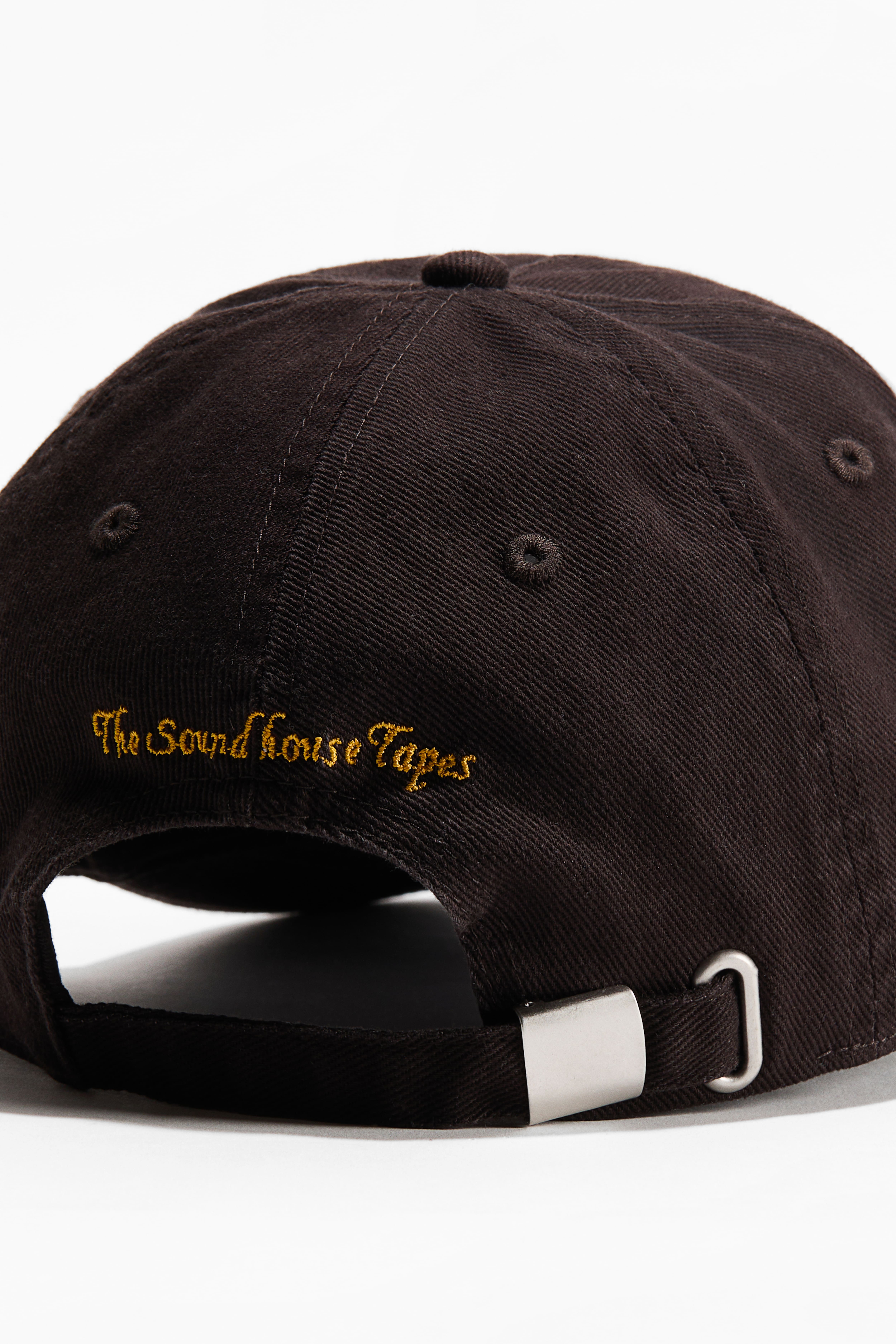 Casquette en twill de coton avec motif brodé