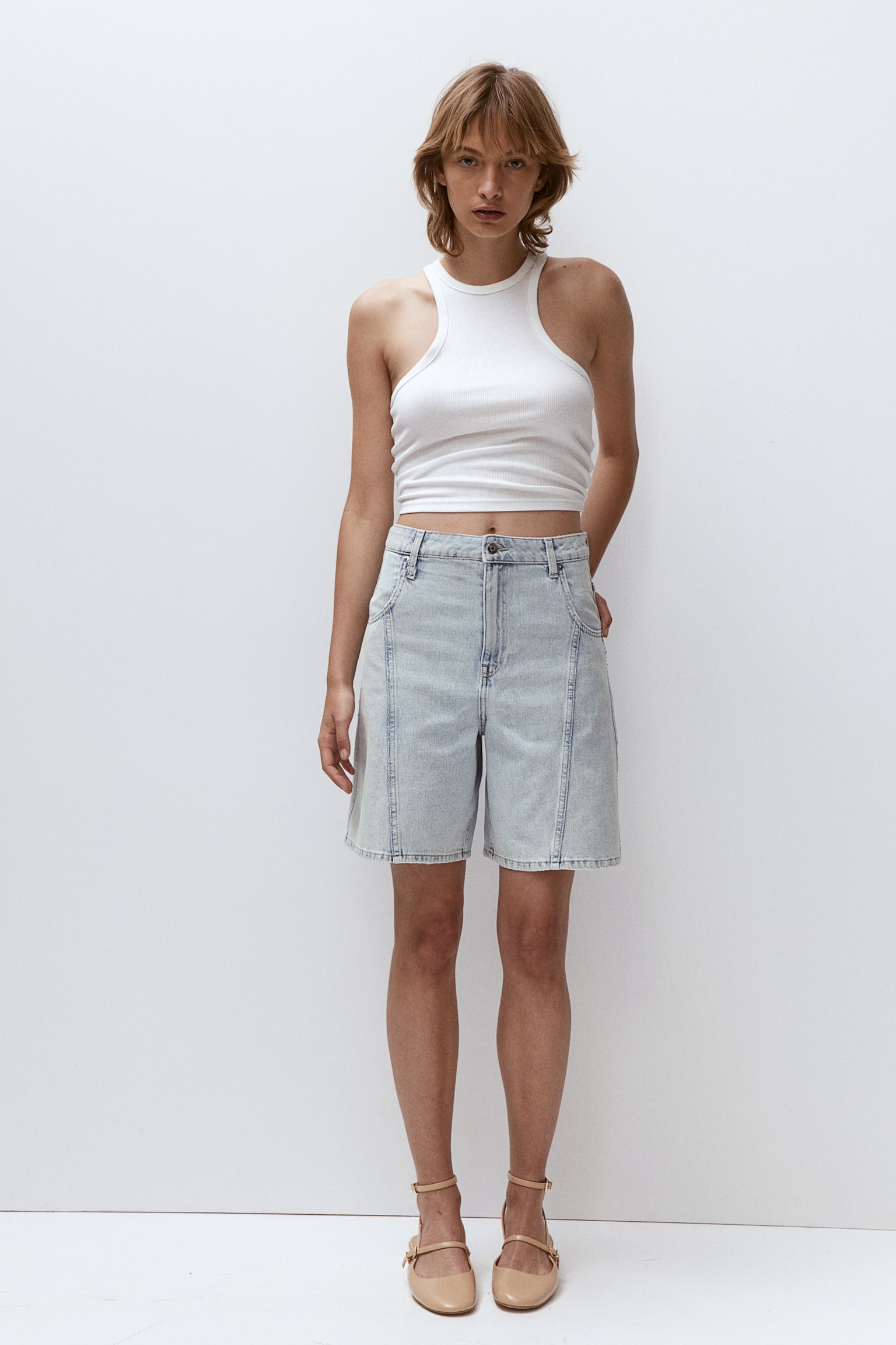 High Denim shorts - Pale denim blue/Light denim blue - 2