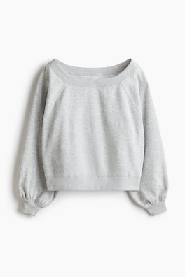 Off shoulder-sweatshirt