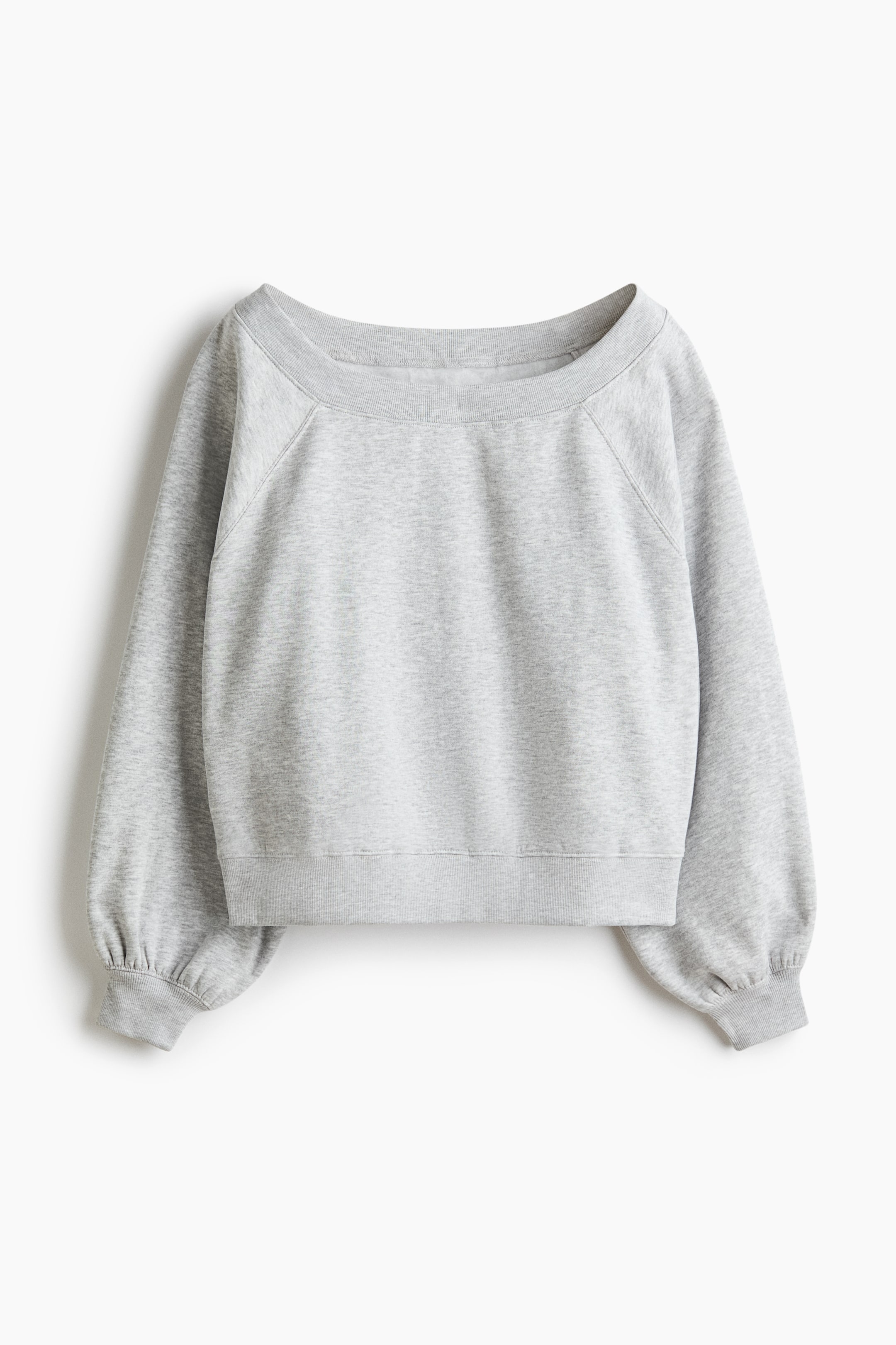 Off-the-Shoulder Sweatshirt