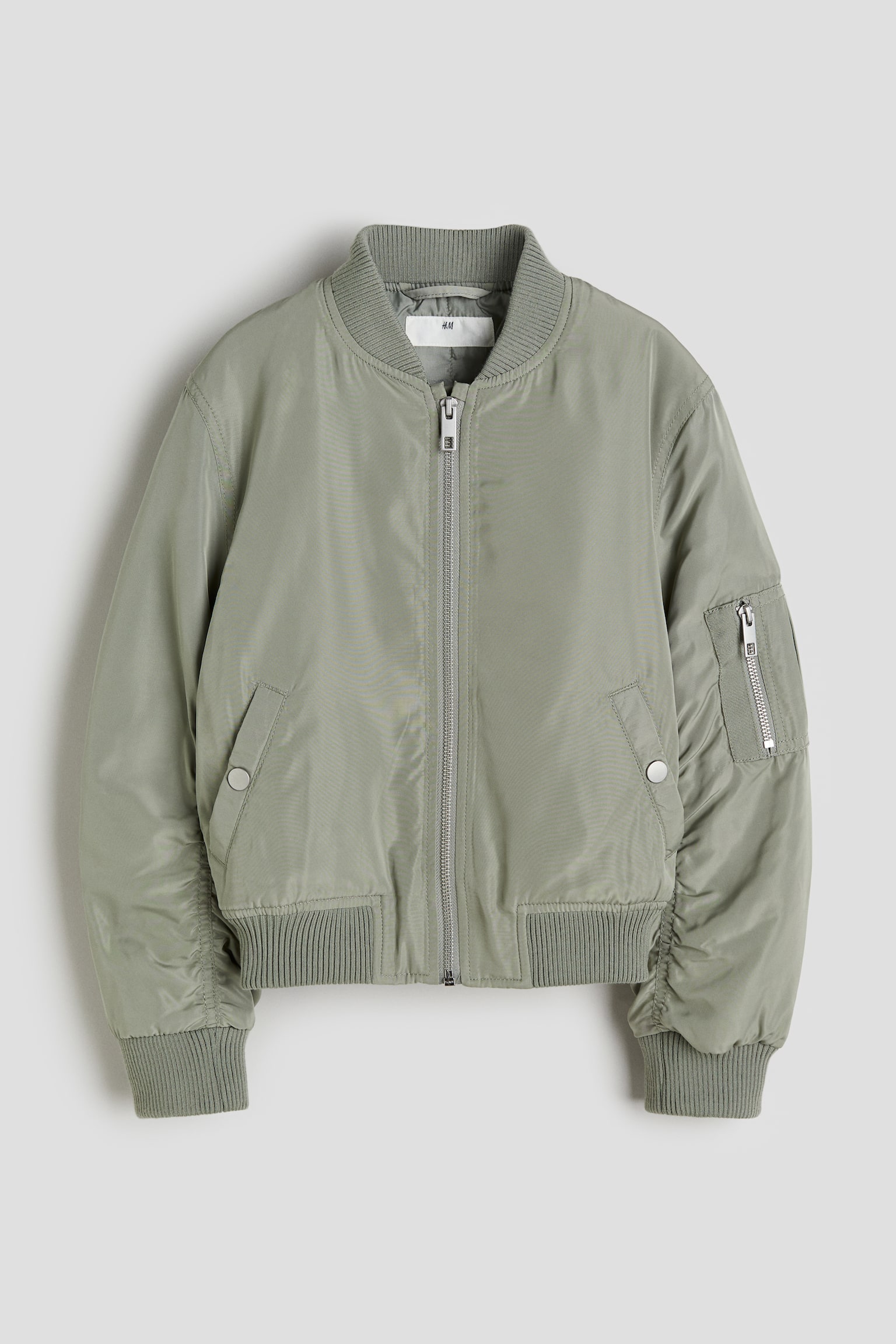 Bomber Jacket - Khaki green/Dusty pink/Black - 1