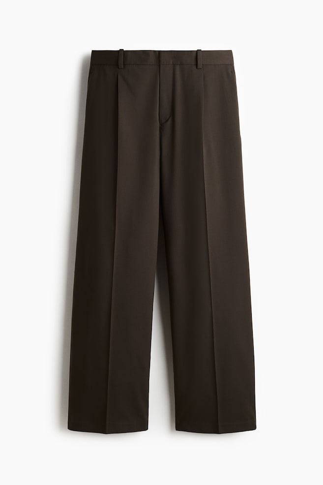 Loose Fit Tailored Pants - Khaki green/Dark grey/Black - 1