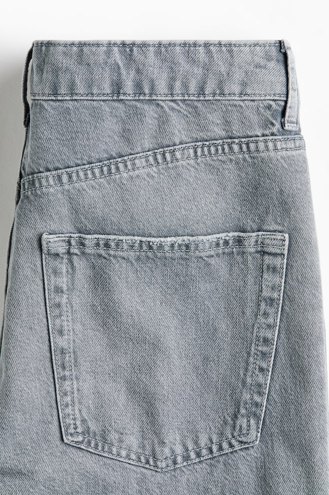 Mom High Waist Ankle Jeans - Gris/Bleu denim - 3